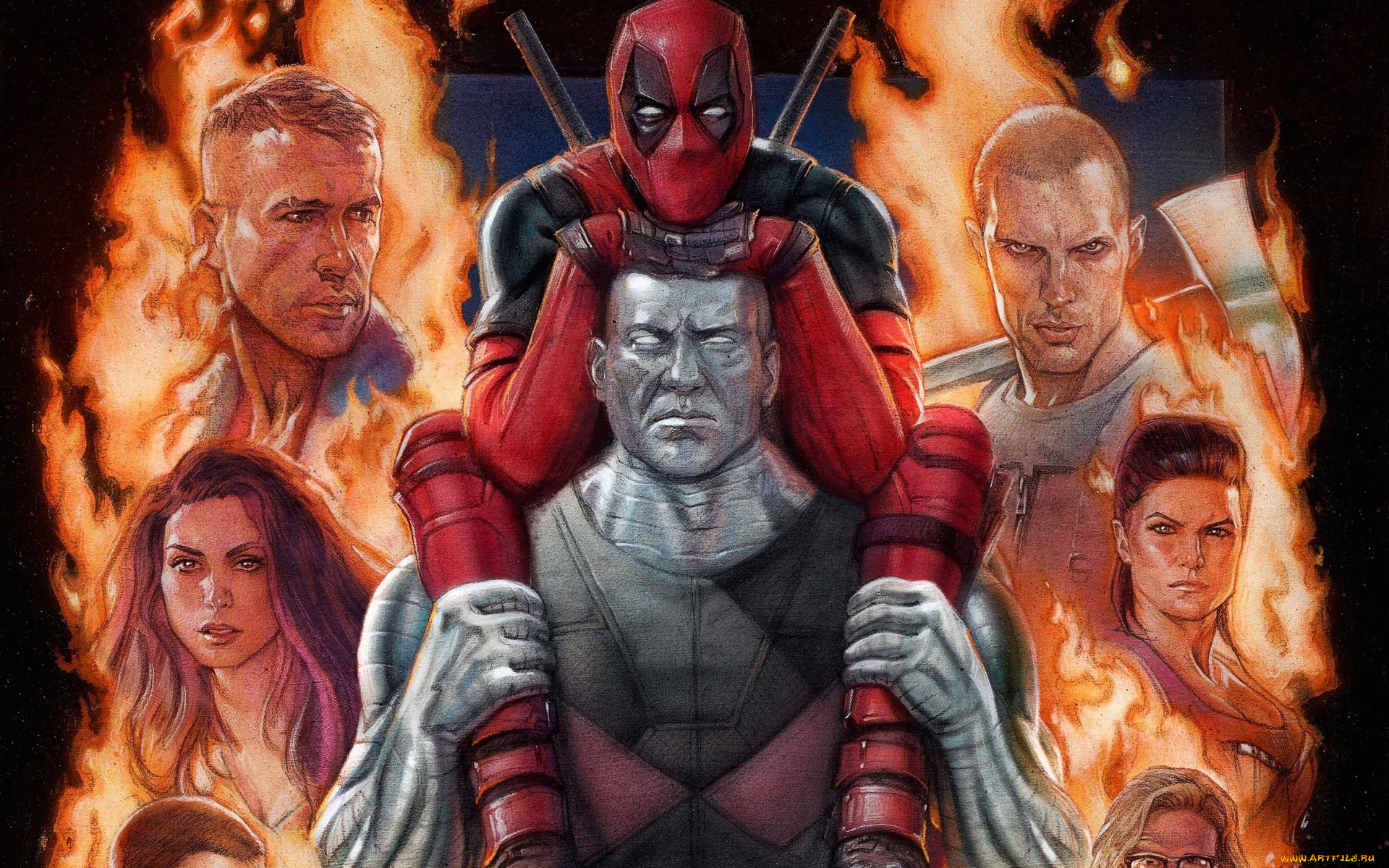 рисованное, кино, deadpool