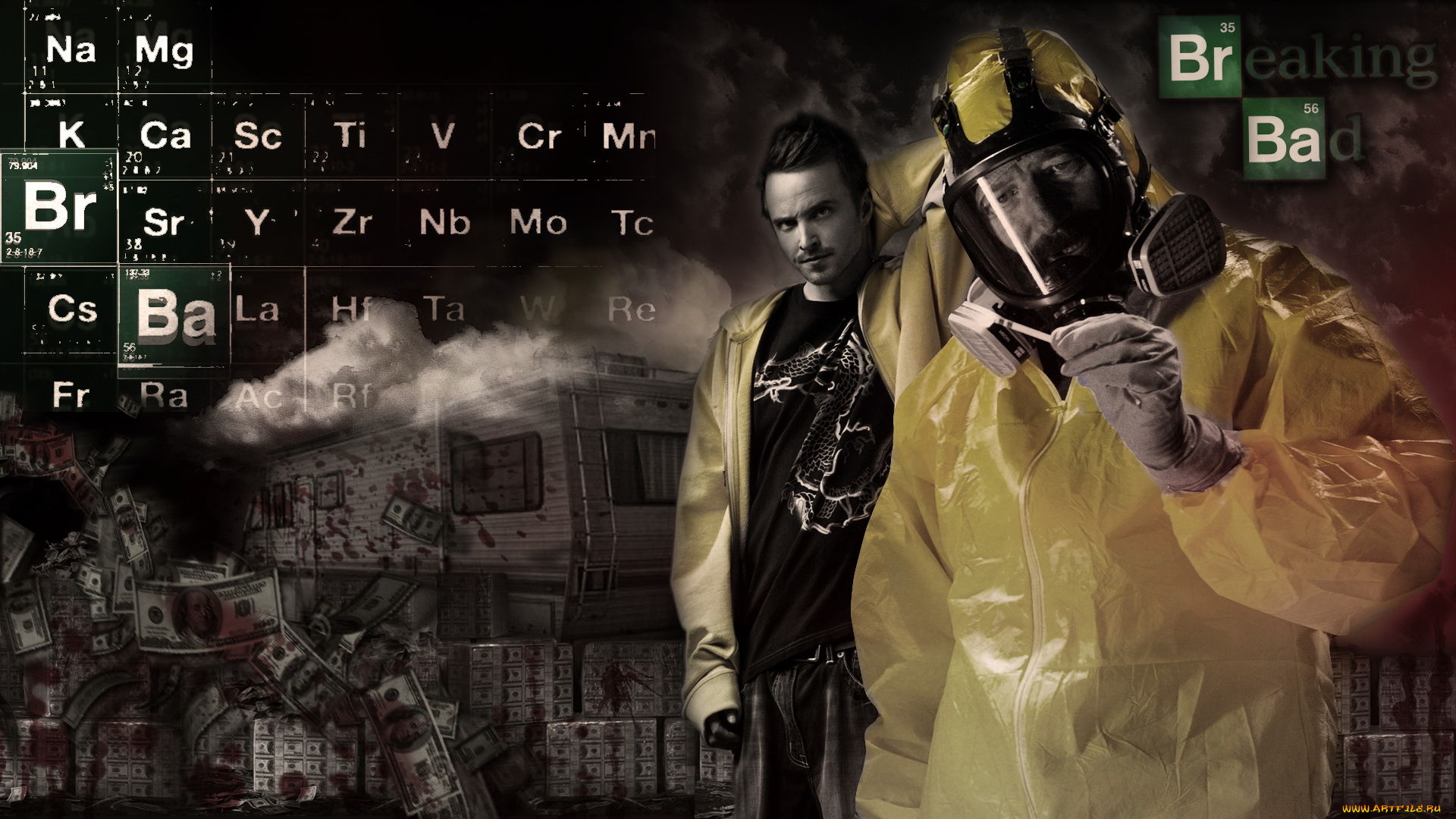 кино, фильмы, breaking, bad, мужчины, фон, взгляд, униформа