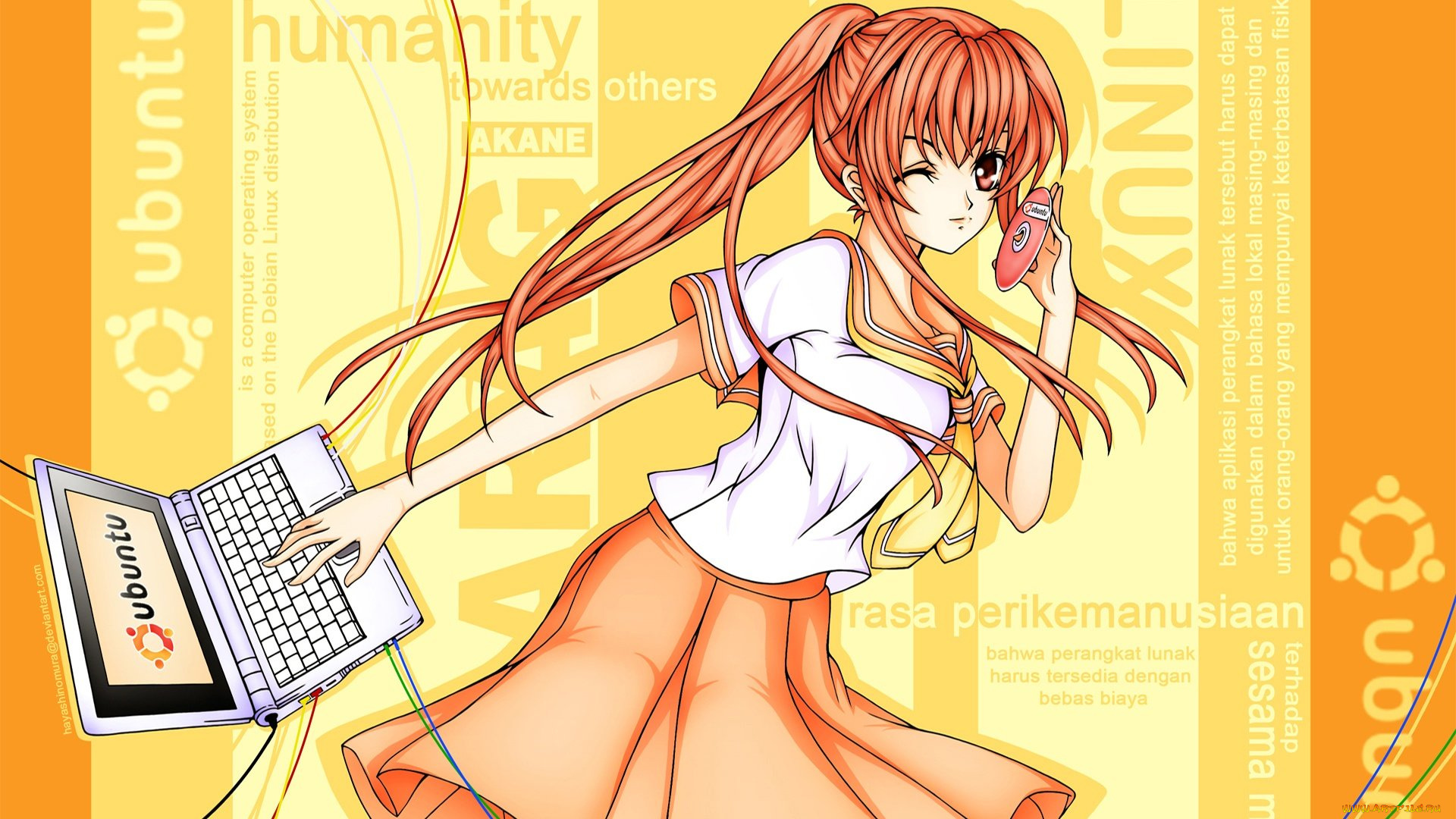 компьютеры, ubuntu, linux, логотип, фон