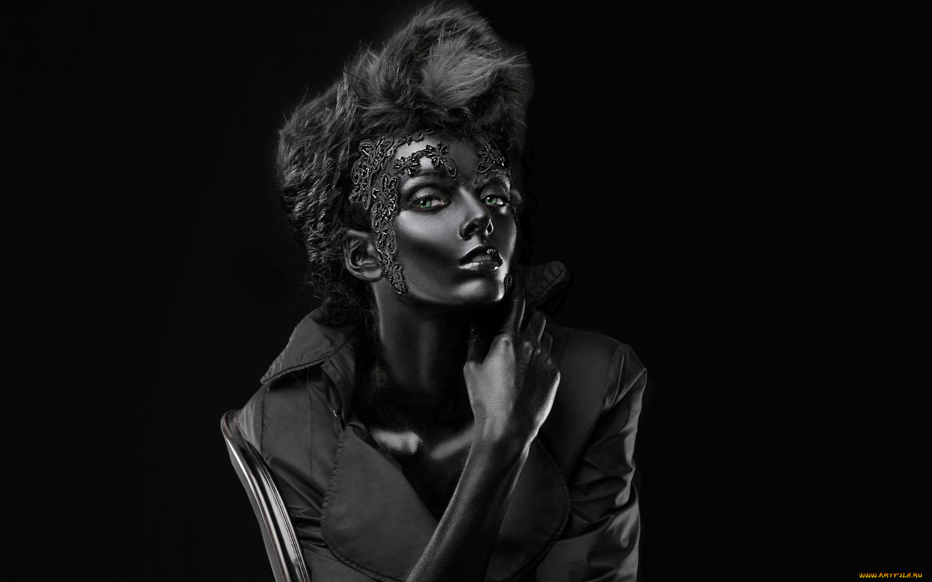 девушки, -unsort, , креатив, краска, плащ, модель, кружево