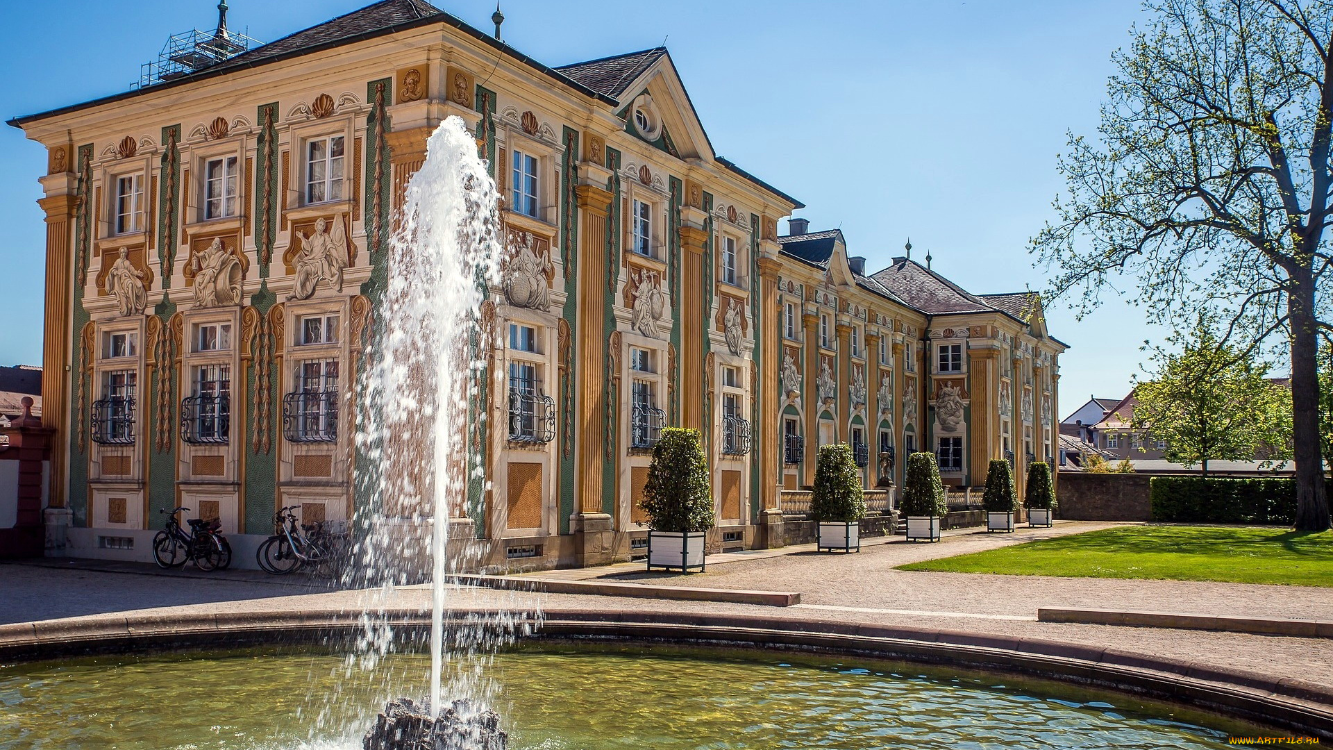 bruchsal, palace, , germany, города, -, дворцы, , замки, , крепости, germany, bruchsal, palace