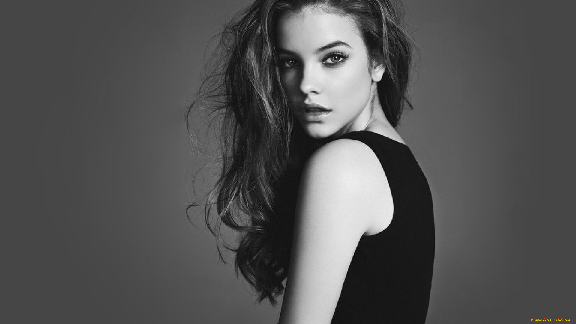 девушки, barbara, palvin, модель, черно-белая