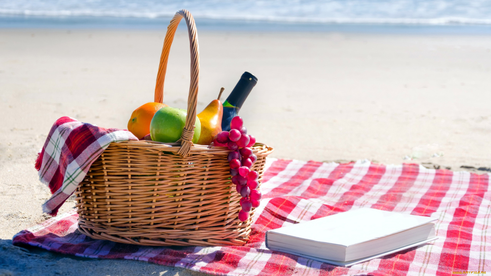 еда, фрукты, , ягоды, пикник, апельсин, груша, яблоко, виноград