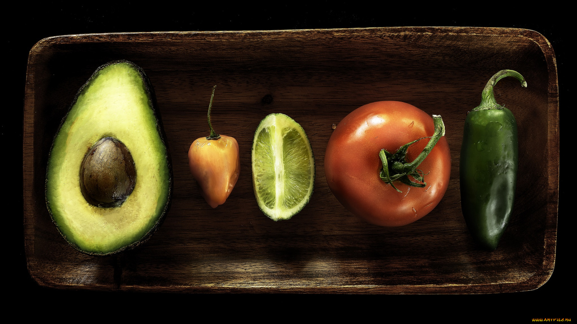 еда, фрукты, и, овощи, вместе, снедь