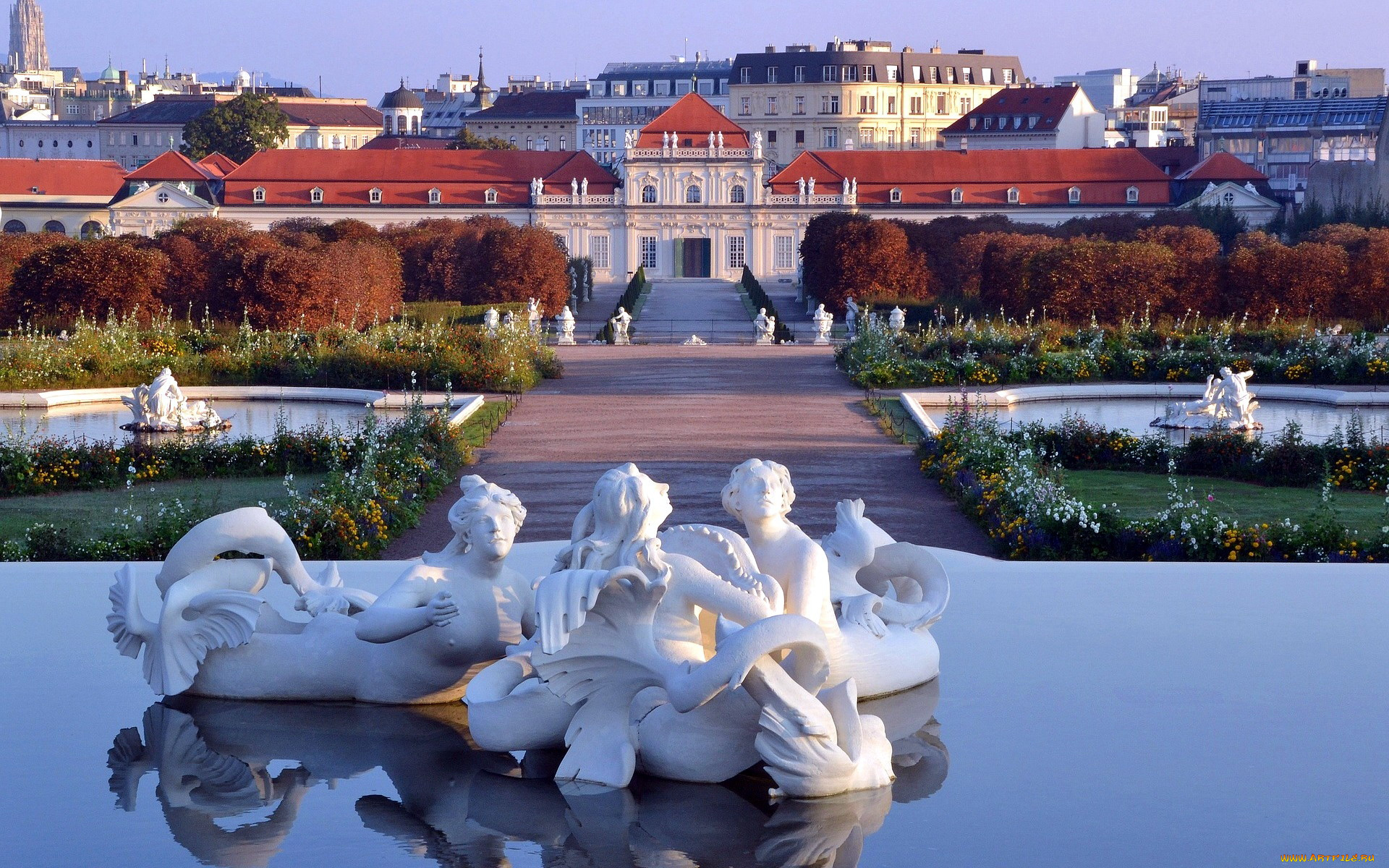 belvedere, palace, города, вена, , австрия, belvedere, palace