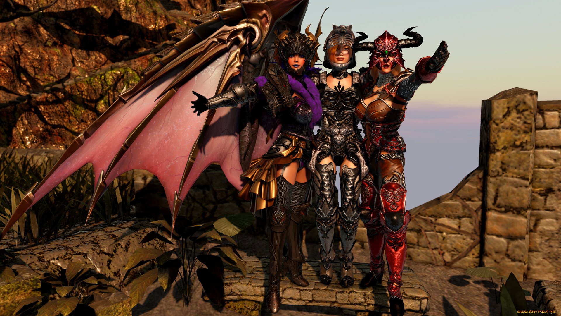 3д, графика, фантазия, , fantasy, фон, взгляд, девушки