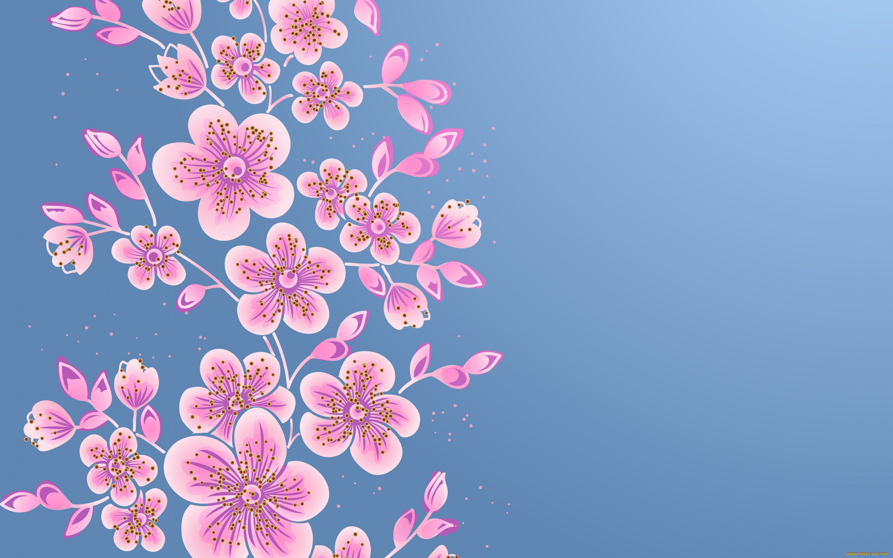 векторная, графика, цветы, , flowers, фон, цветы