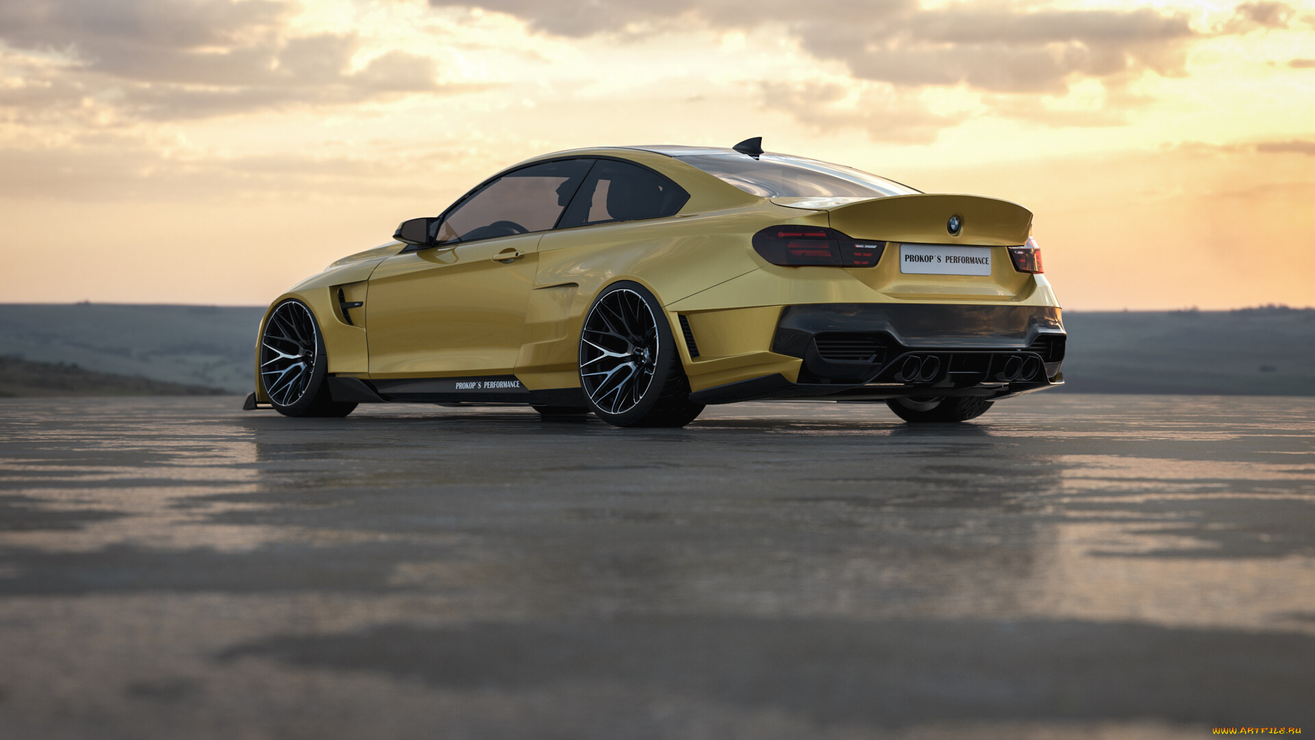 автомобили, виртуальный, тюнинг, bmw, m4, performance, germany, monster