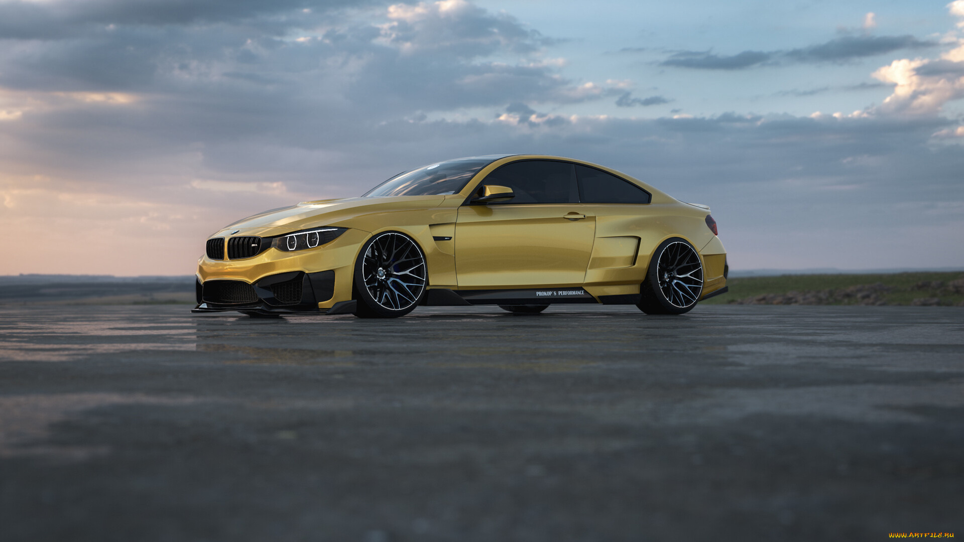 автомобили, виртуальный, тюнинг, bmw, m4, performance, germany, monster