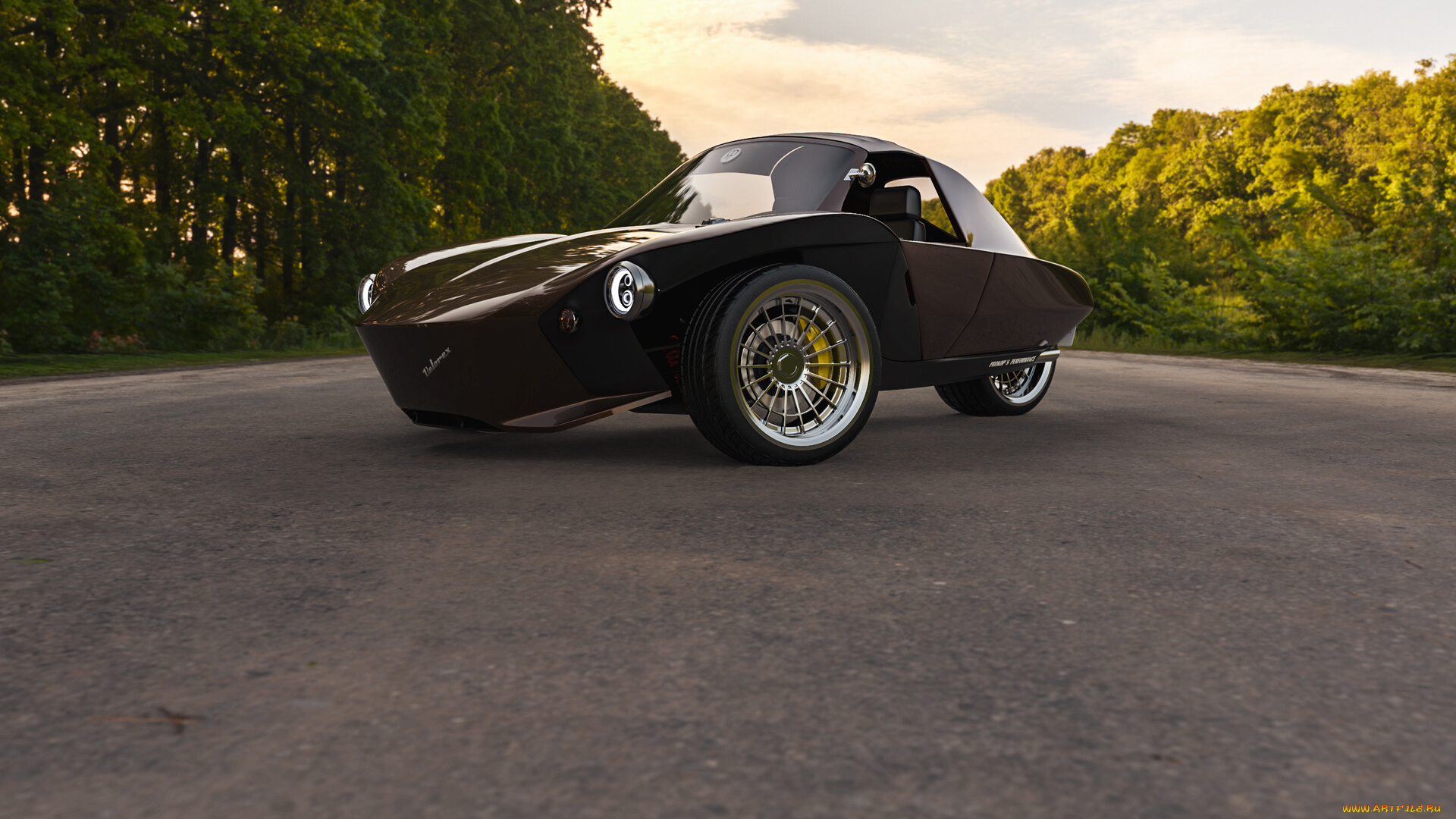 автомобили, виртуальный, тюнинг, velorex, чудный, и, прикольный, трёхколёсный, автомобиль