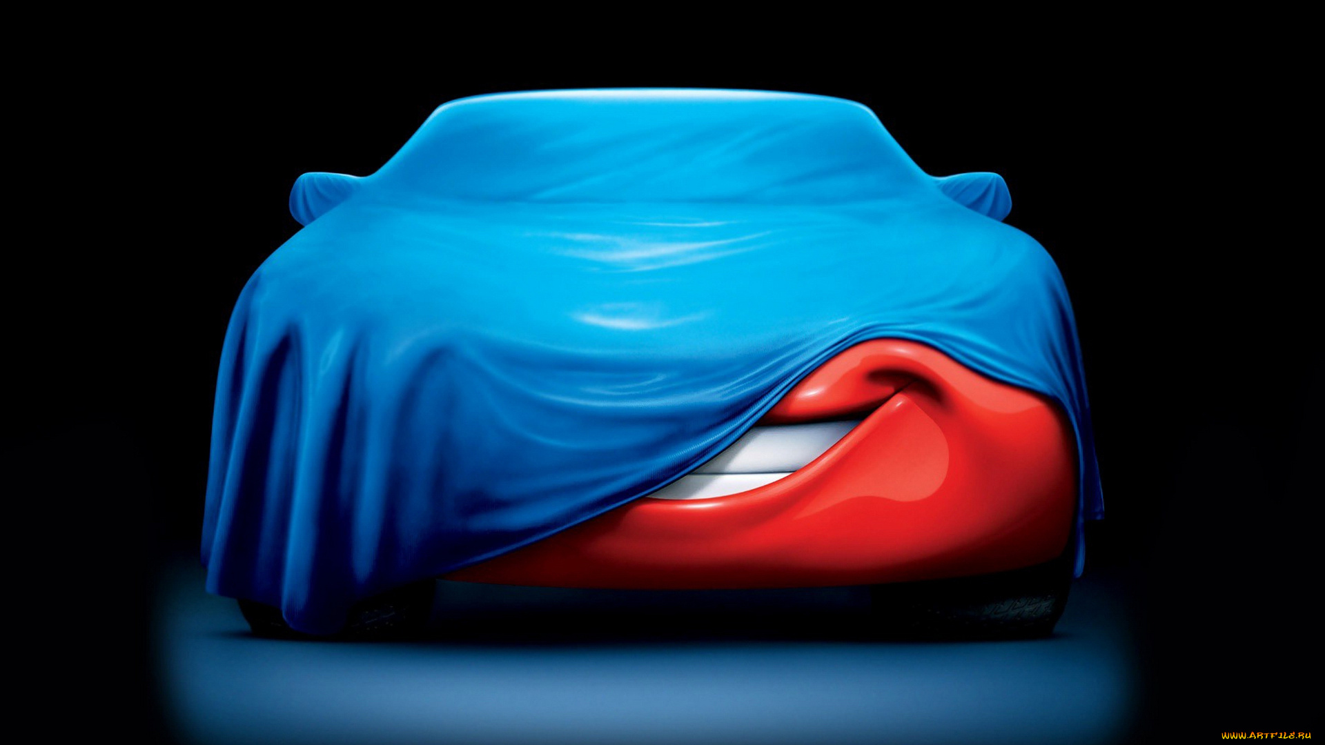 мультфильмы, cars, машина, улыбка, тент