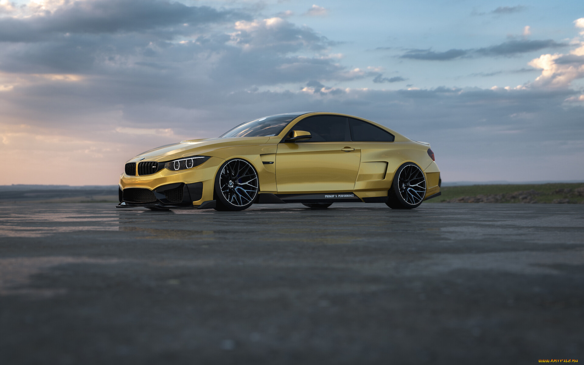 автомобили, виртуальный, тюнинг, bmw, m4, performance, germany, monster
