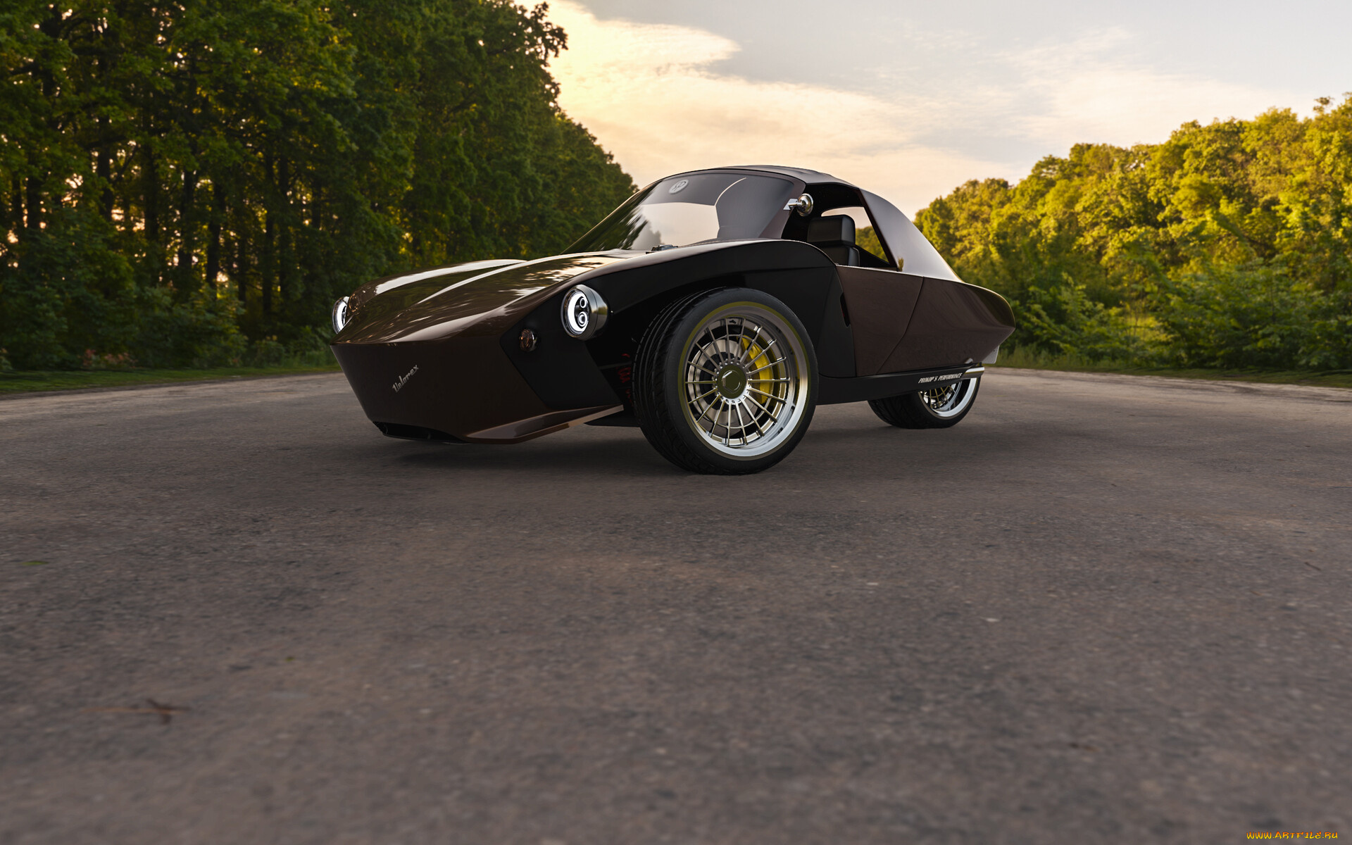 автомобили, виртуальный, тюнинг, velorex, чудный, и, прикольный, трёхколёсный, автомобиль