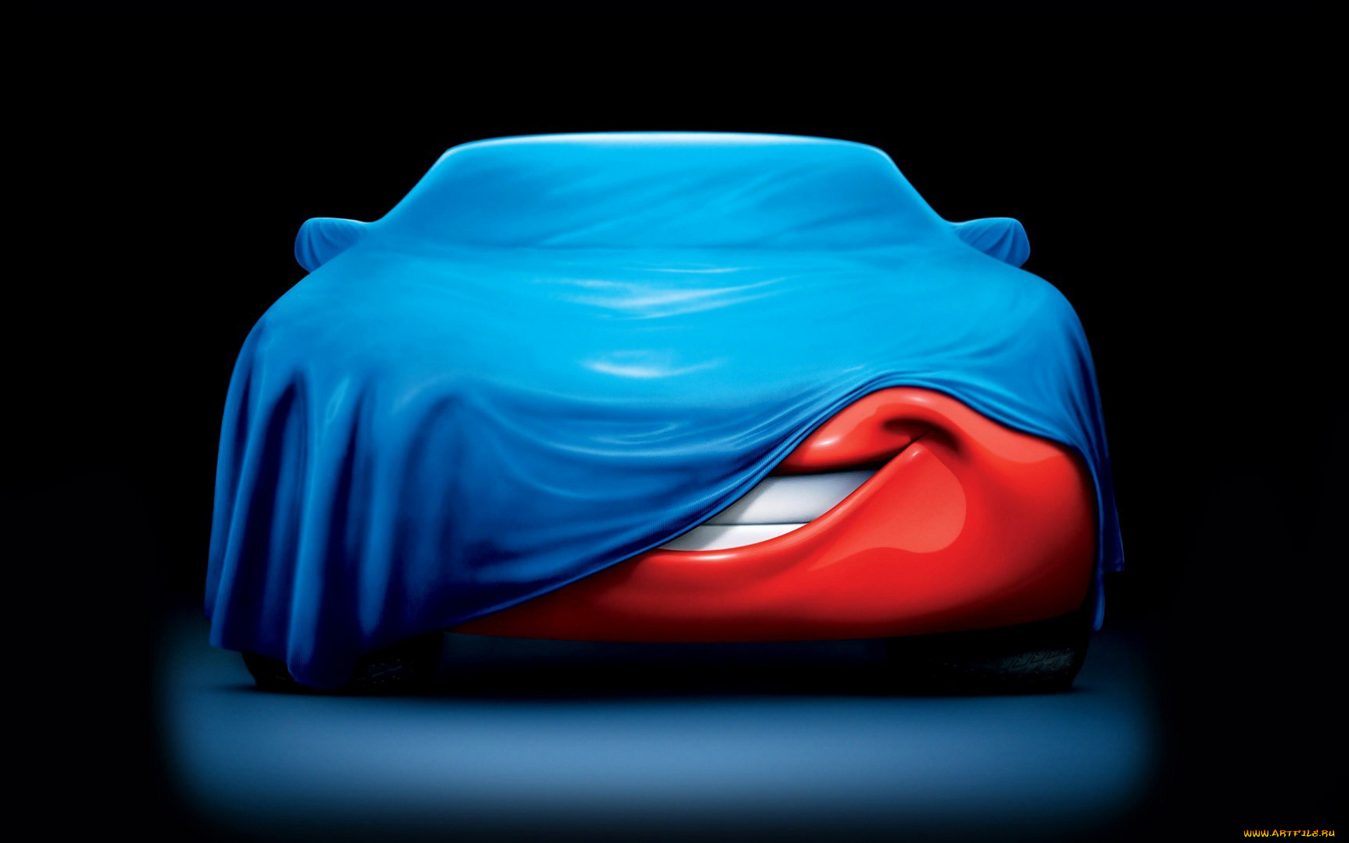 мультфильмы, cars, машина, улыбка, тент