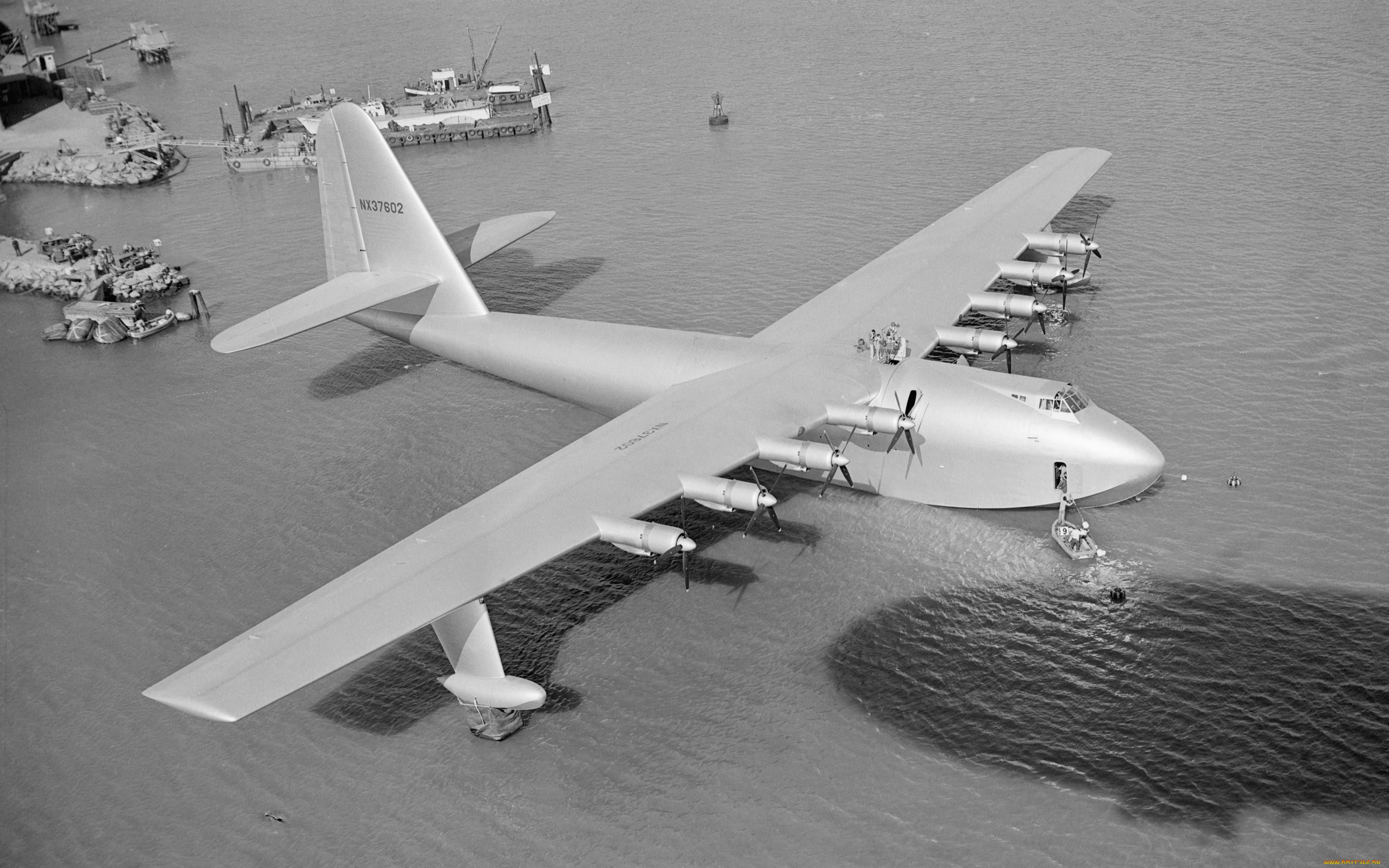 авиация, самолёты, амфибии, monochrome, wallhaven, самолет, ретро