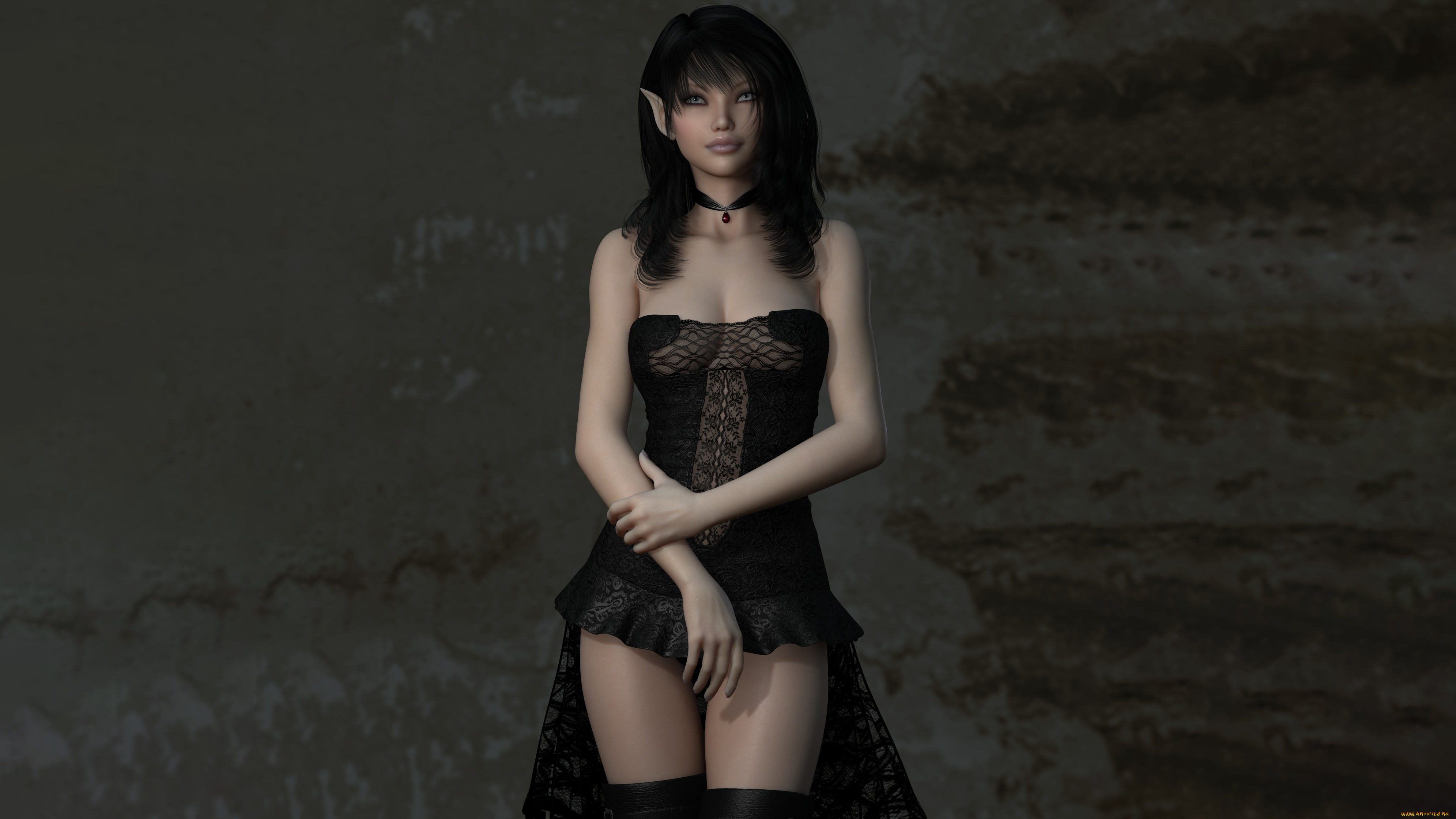 божественная, эльфийка, 3д, графика, эльфы, , elves, девушка, красивая, супер, секси, няша, нежная, классная, модница, лапочка, мадам