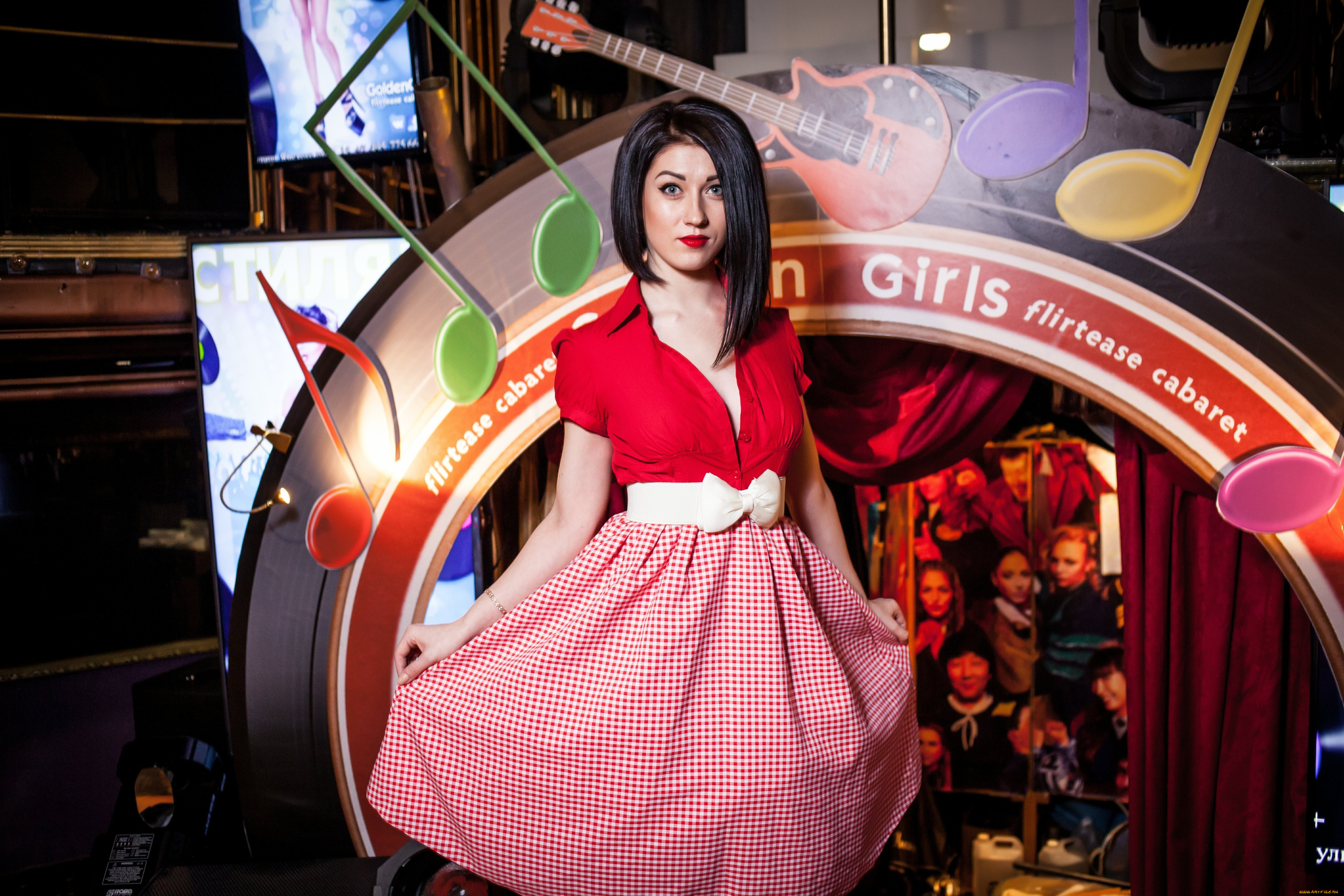 девушки, -, брюнетки, , шатенки, golden, girls, ночной, клуб, модель