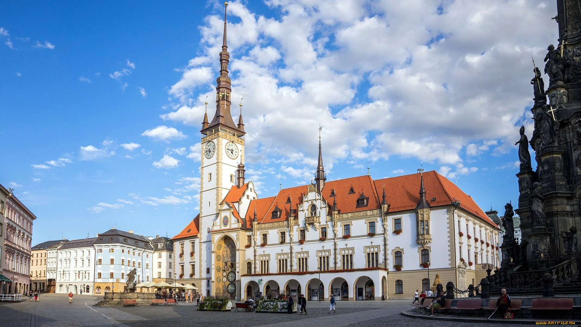 town, hall, olomouc, czechia, города, -, улицы, , площади, , набережные, town, hall