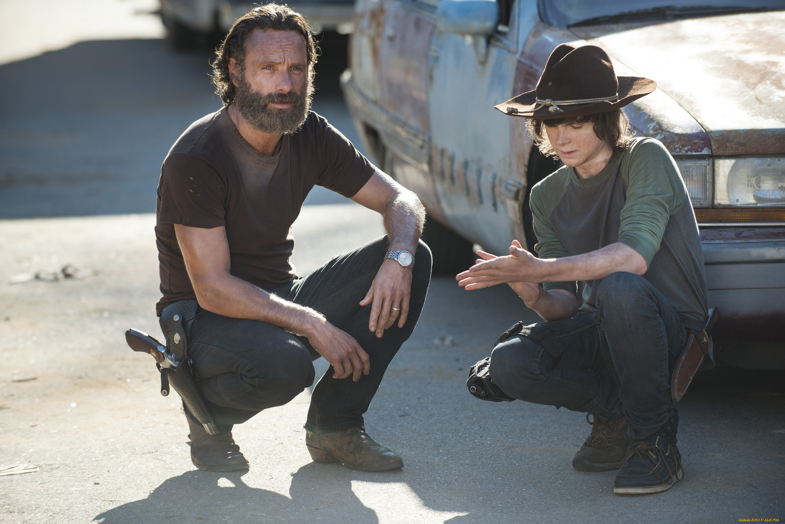 кино, фильмы, the, walking, dead, andrew, lincoln, rick, chandler, riggs, carl