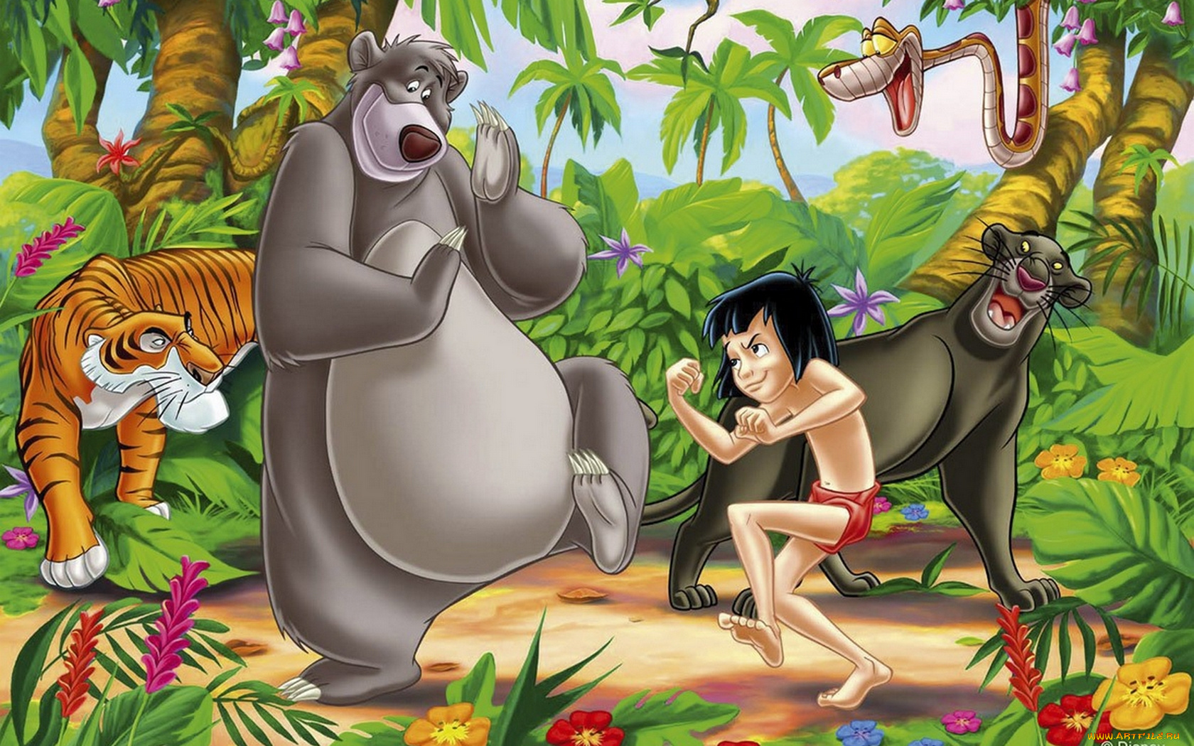 мультфильмы, the, jungle, book