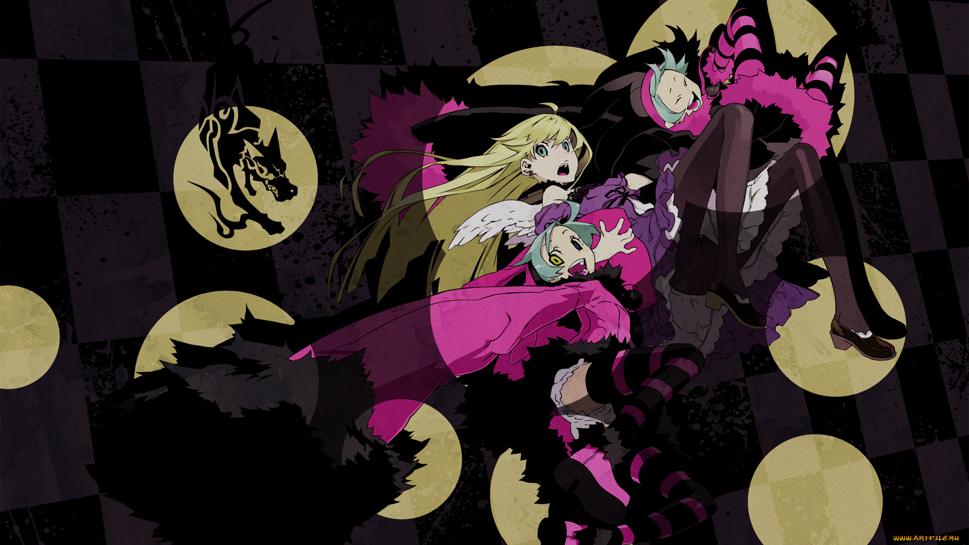 аниме, dogs, bullets, carnage