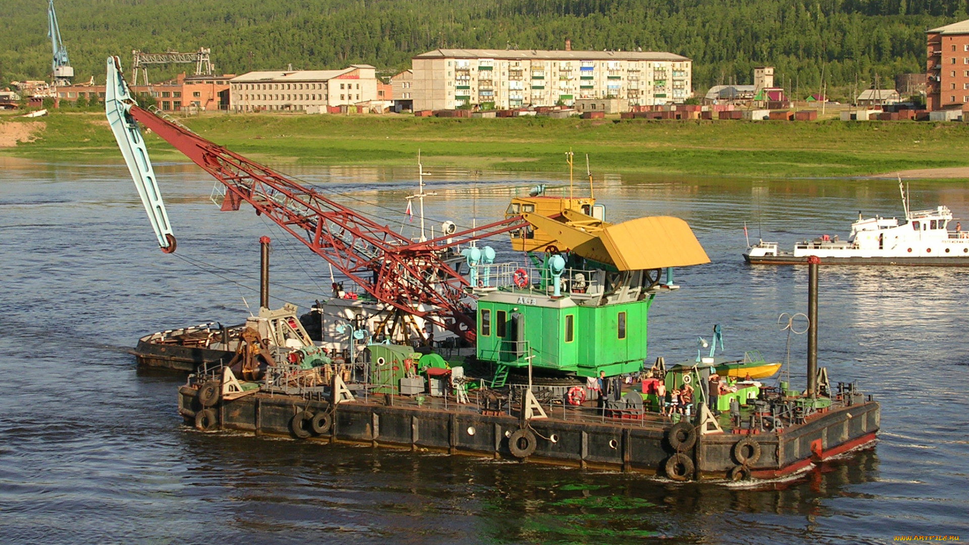 плавкран, техника, краны