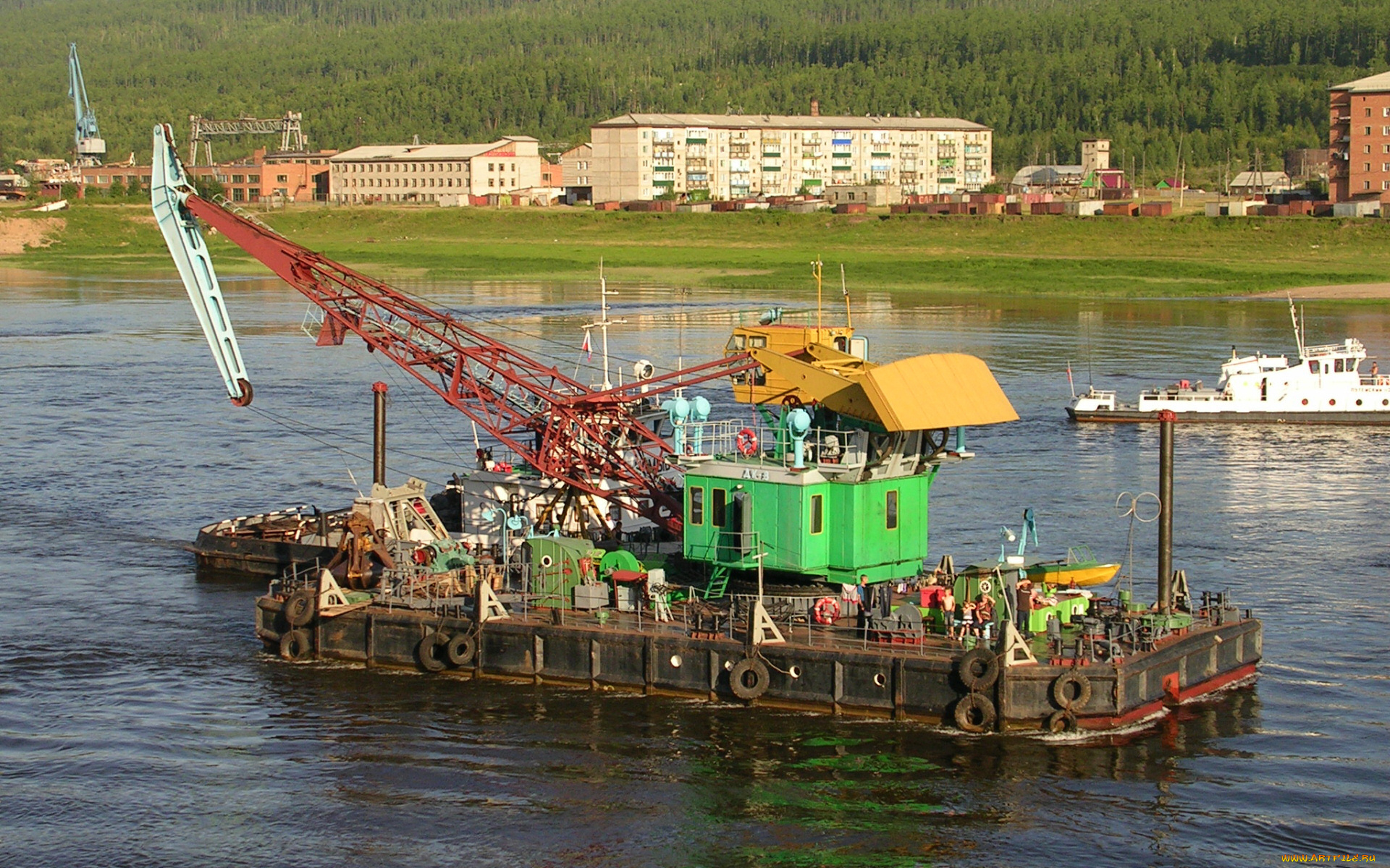 плавкран, техника, краны