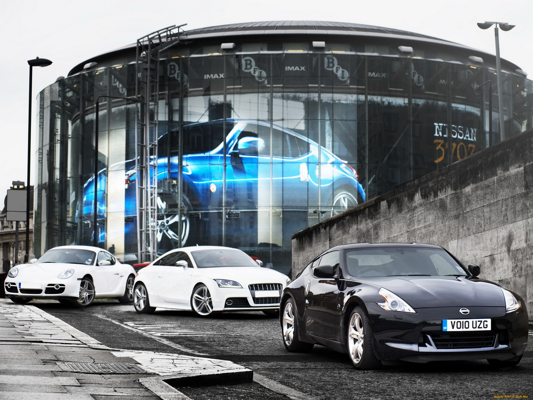 автомобили, разные, вместе