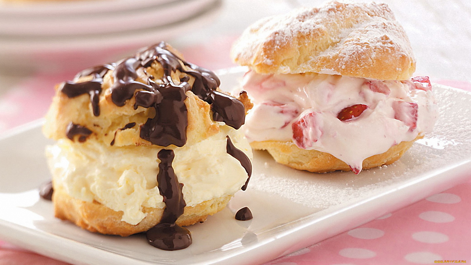 еда, пирожные, кексы, печенье, эклер, пирожное, шоколад, крем