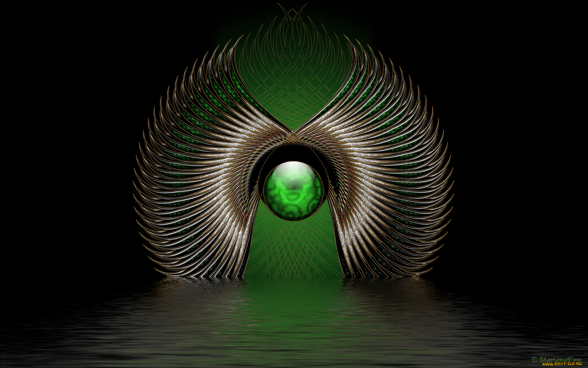 3д, графика, fractal, фракталы, абстракция