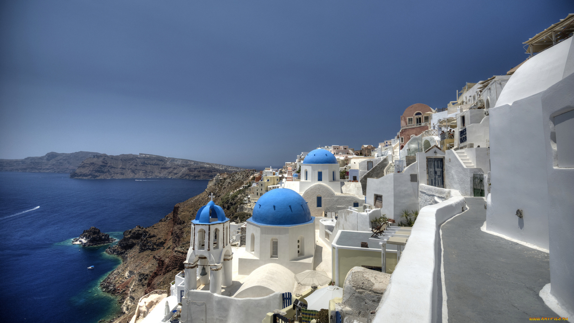 oia, santorini, greece, города, санторини, греция, ия
