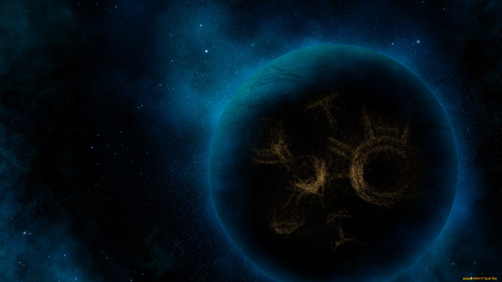 космос, арт, планета