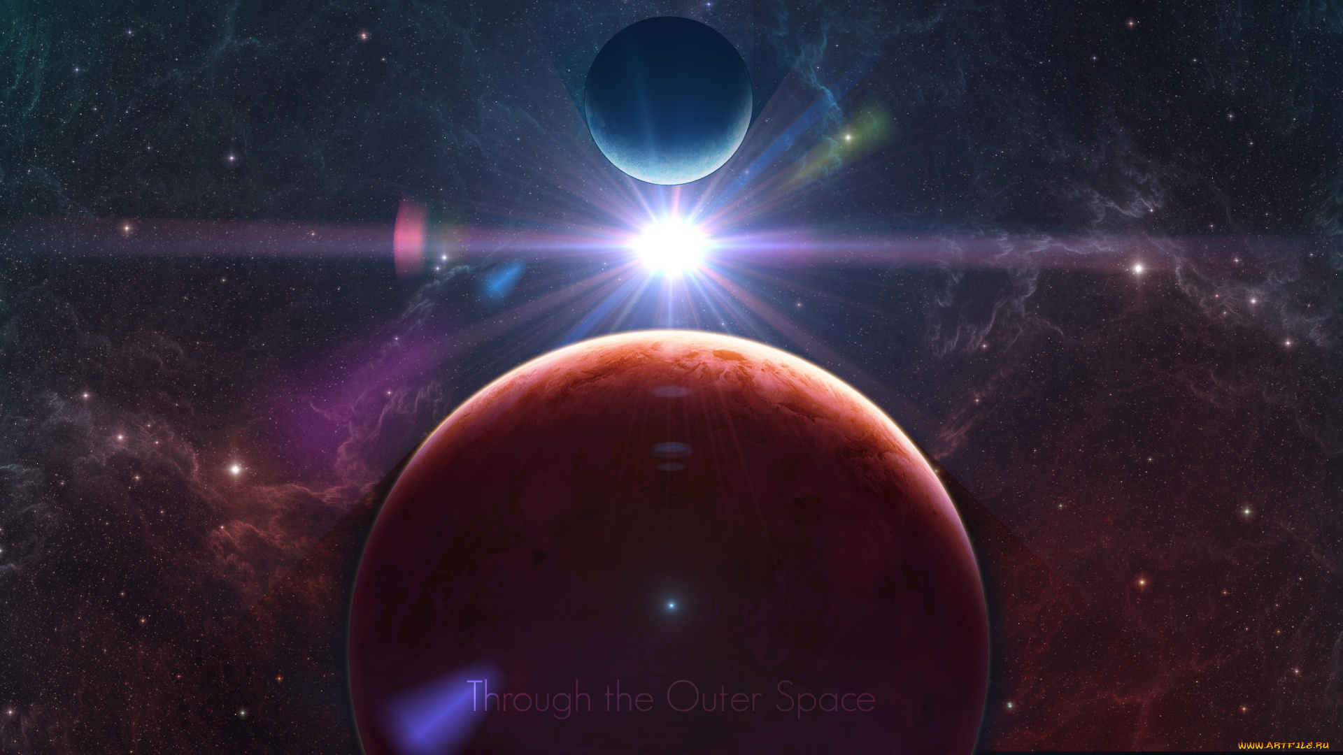 космос, арт, планеты