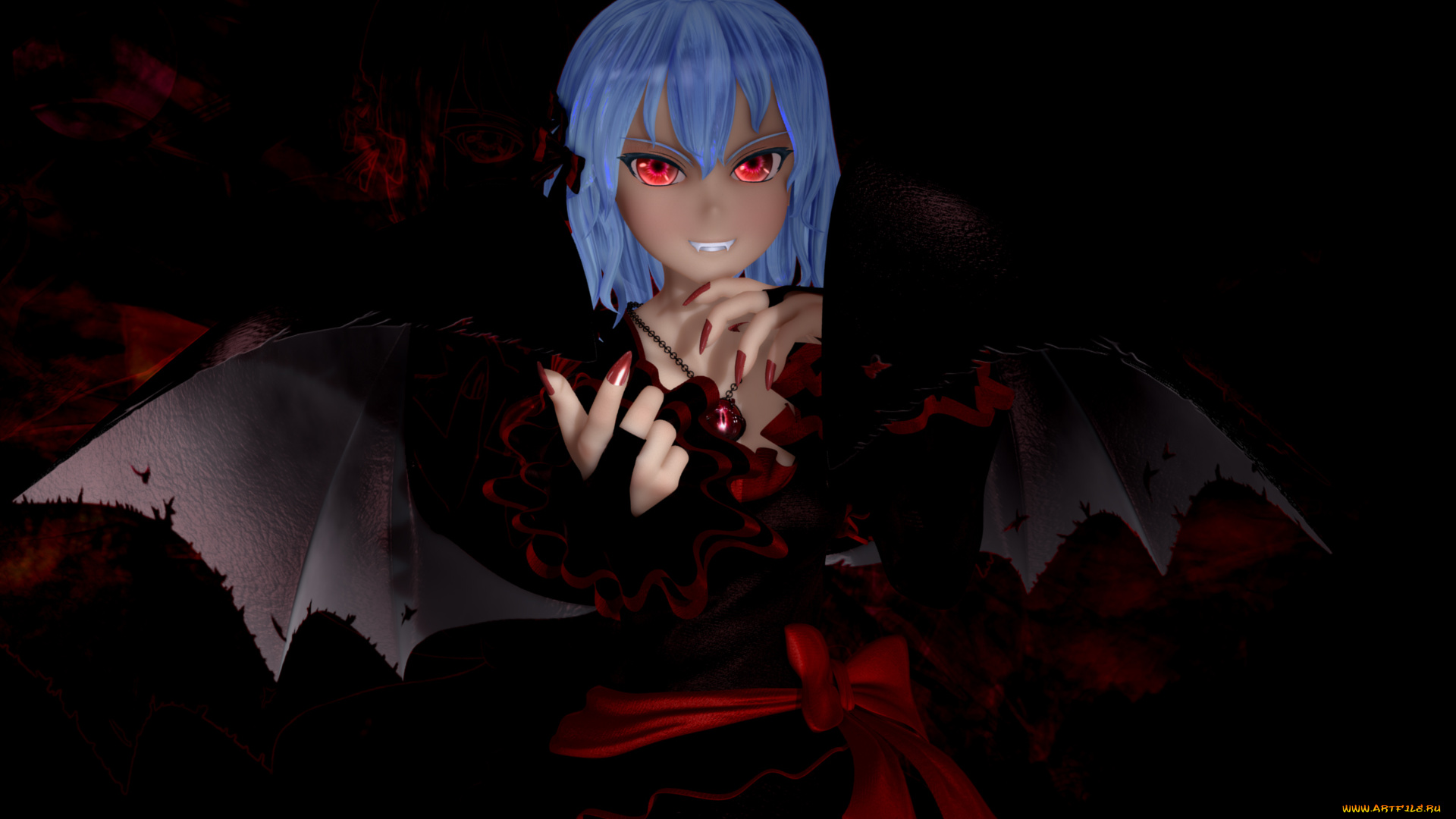 3д, графика, аниме, , anime, взгляд, девушка