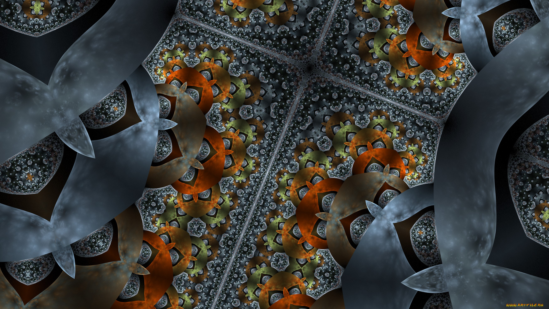 3д, графика, фракталы, , fractal, цвета, фон, узор