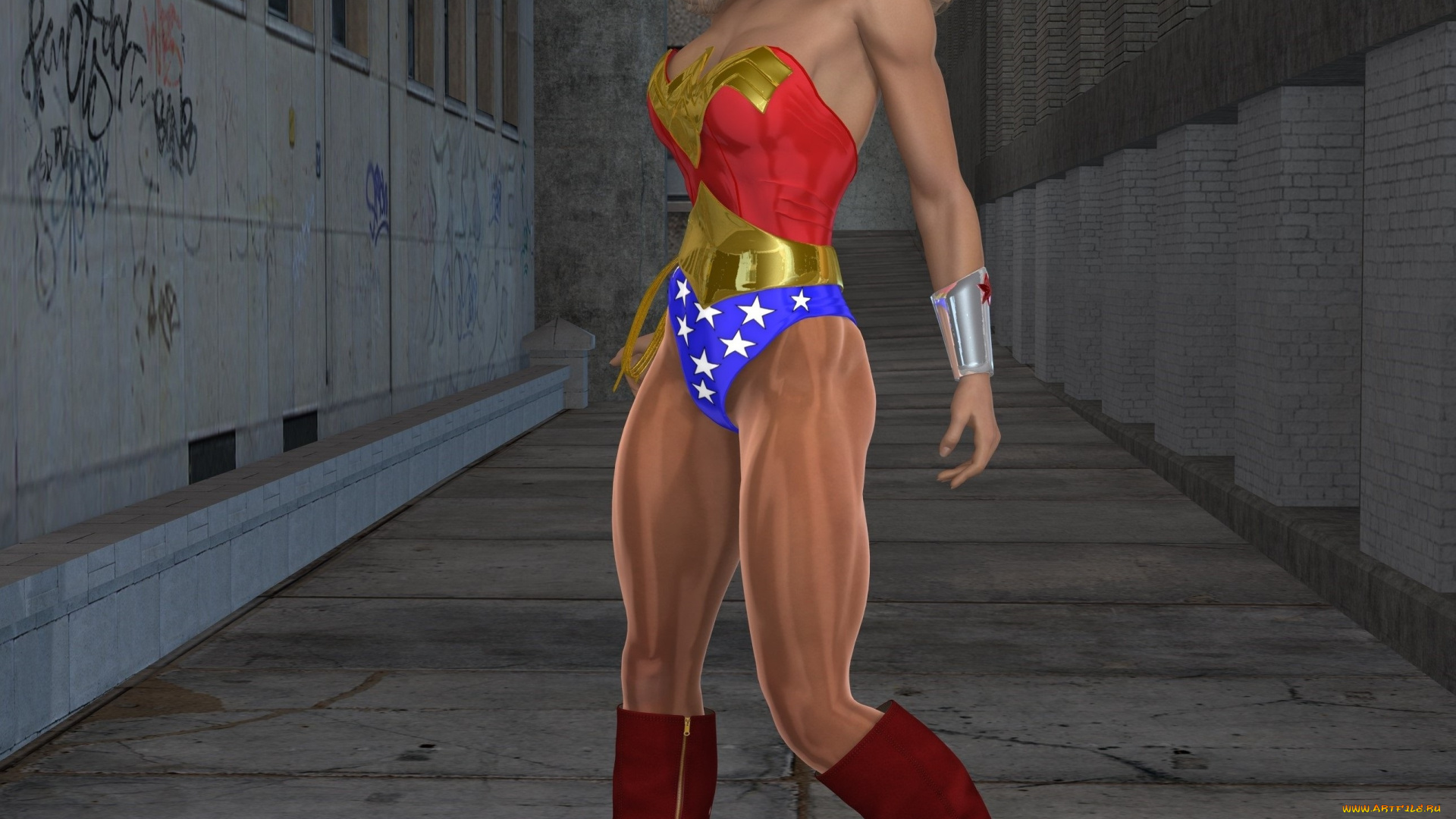 3д, графика, люди, , people, взгляд, девушка, супермен