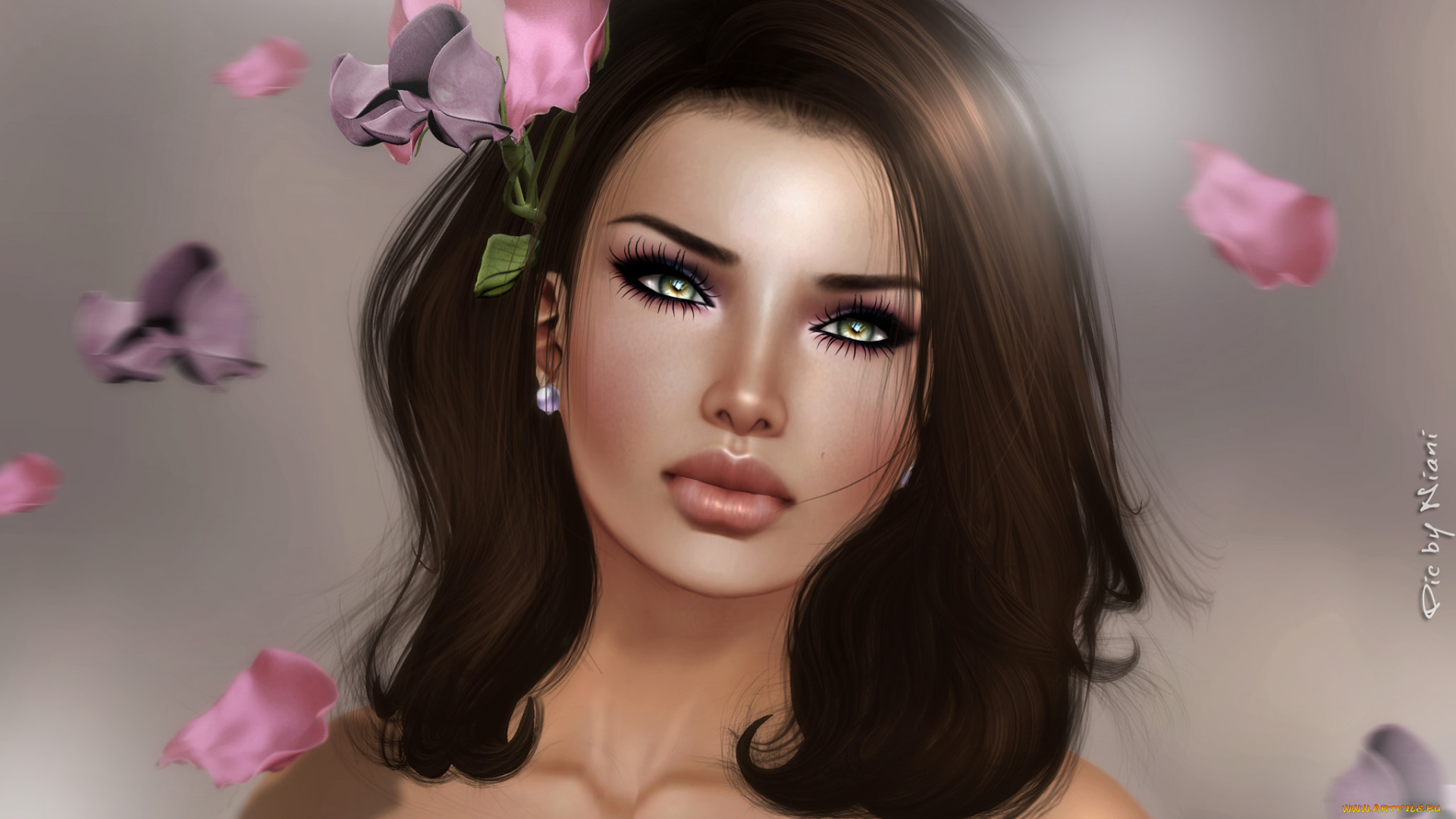 3д, графика, портрет, , portraits, лицо