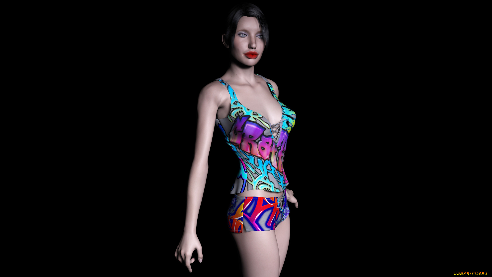 angela, 3д, графика, люди, , people, девушка, взгляд