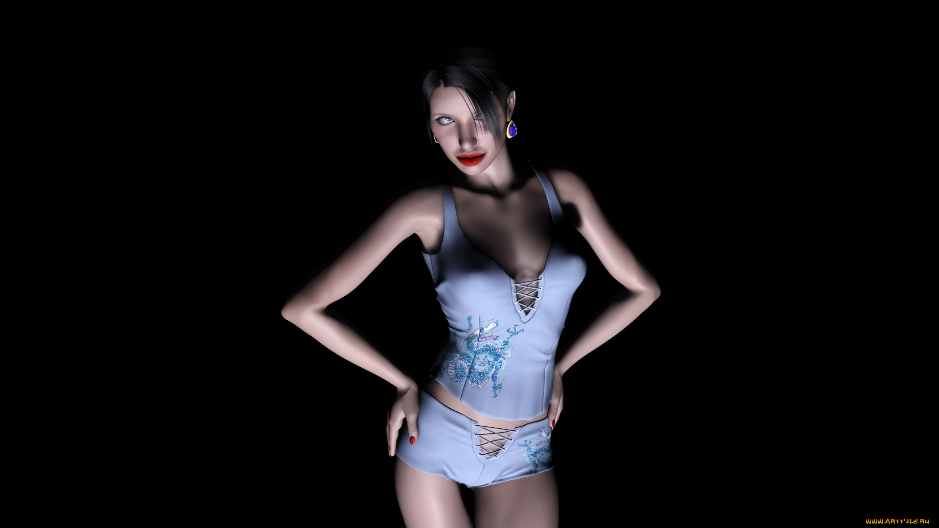 angela, 3д, графика, люди, , people, девушка, взгляд