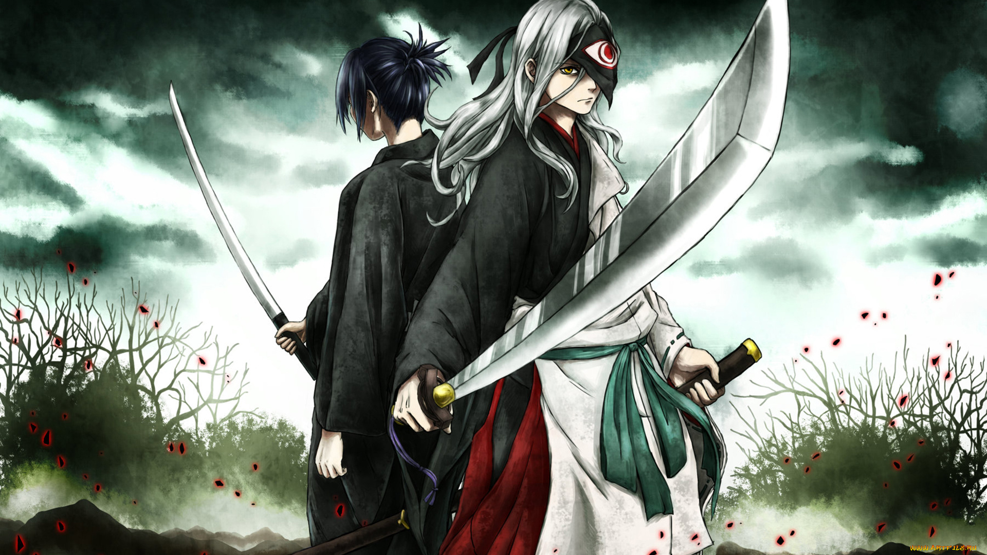 аниме, noragami, bisyamon, yato, катана