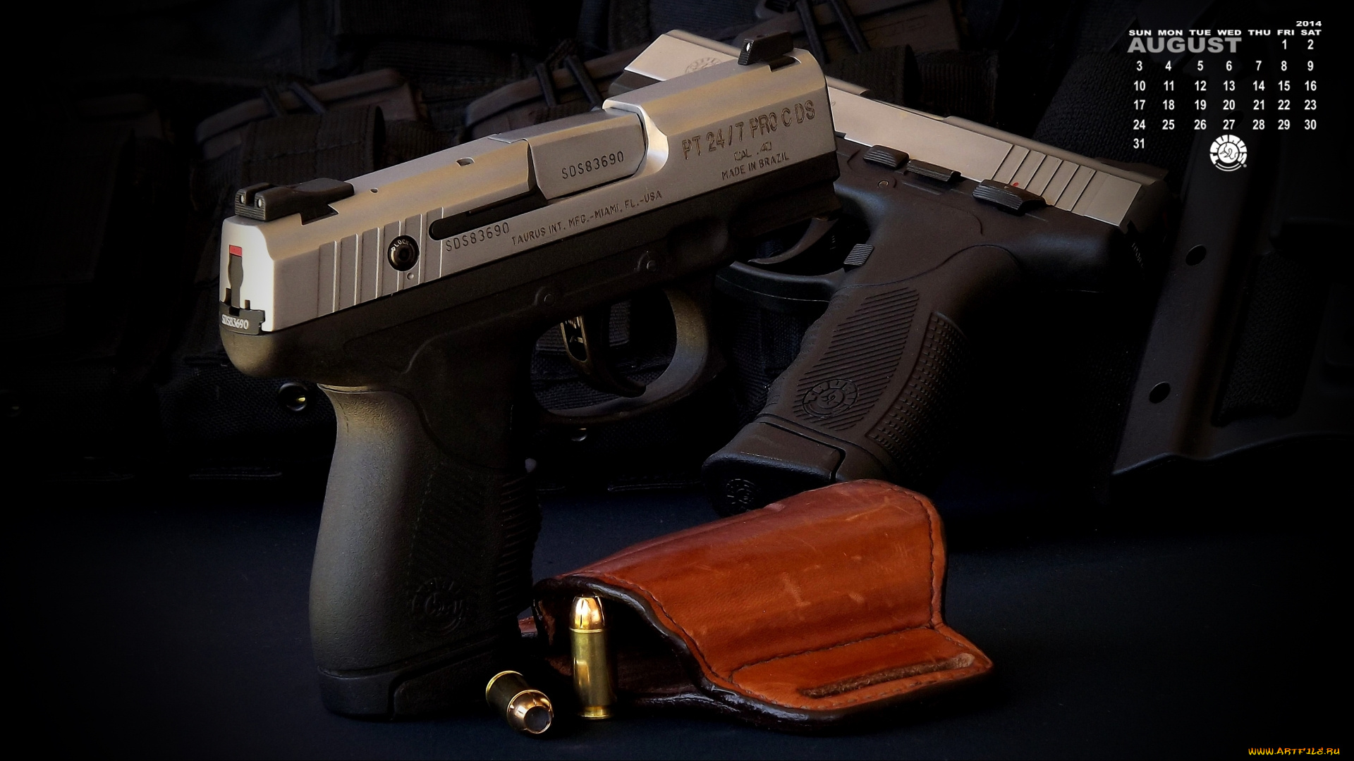 календари, оружие, пистолеты