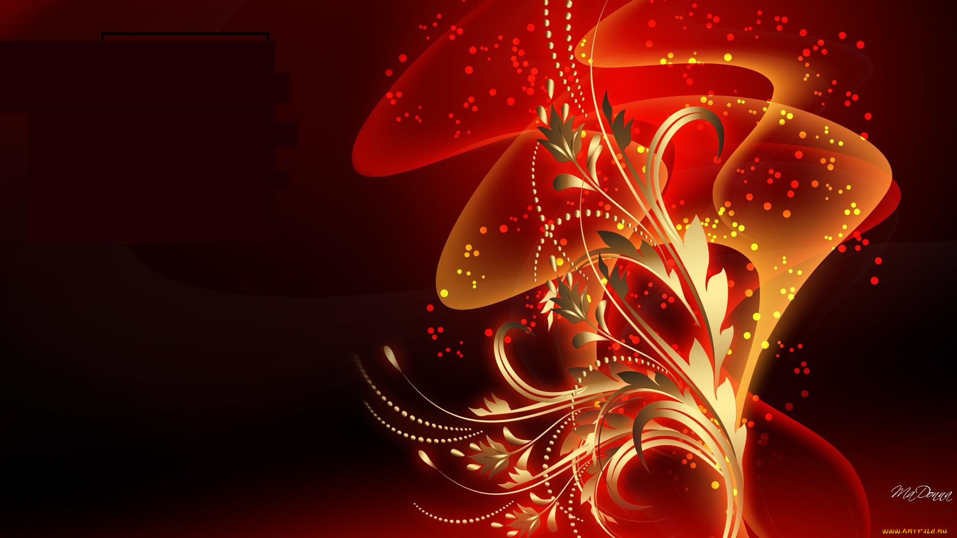 векторная, графика, цветы, растение