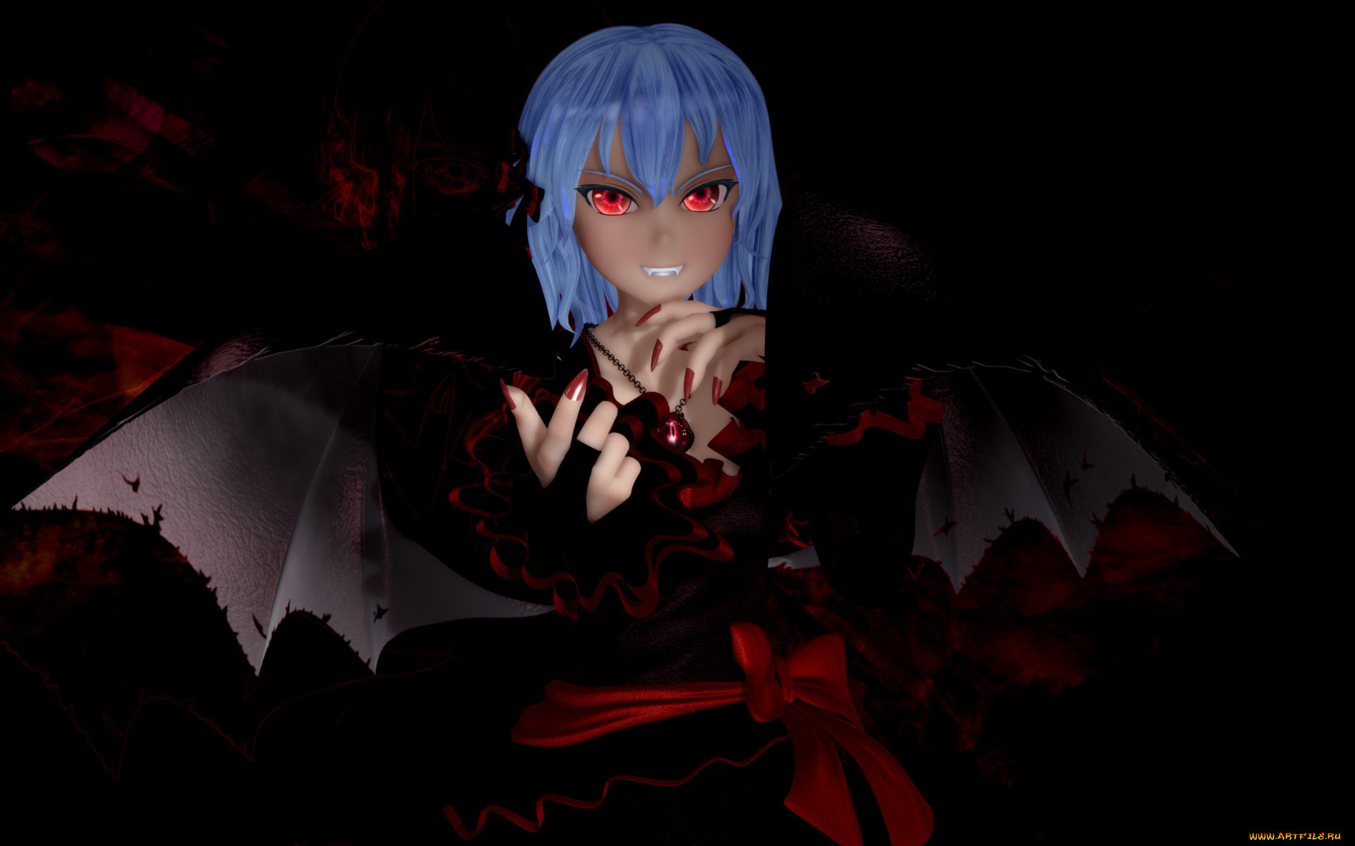 3д, графика, аниме, , anime, взгляд, девушка