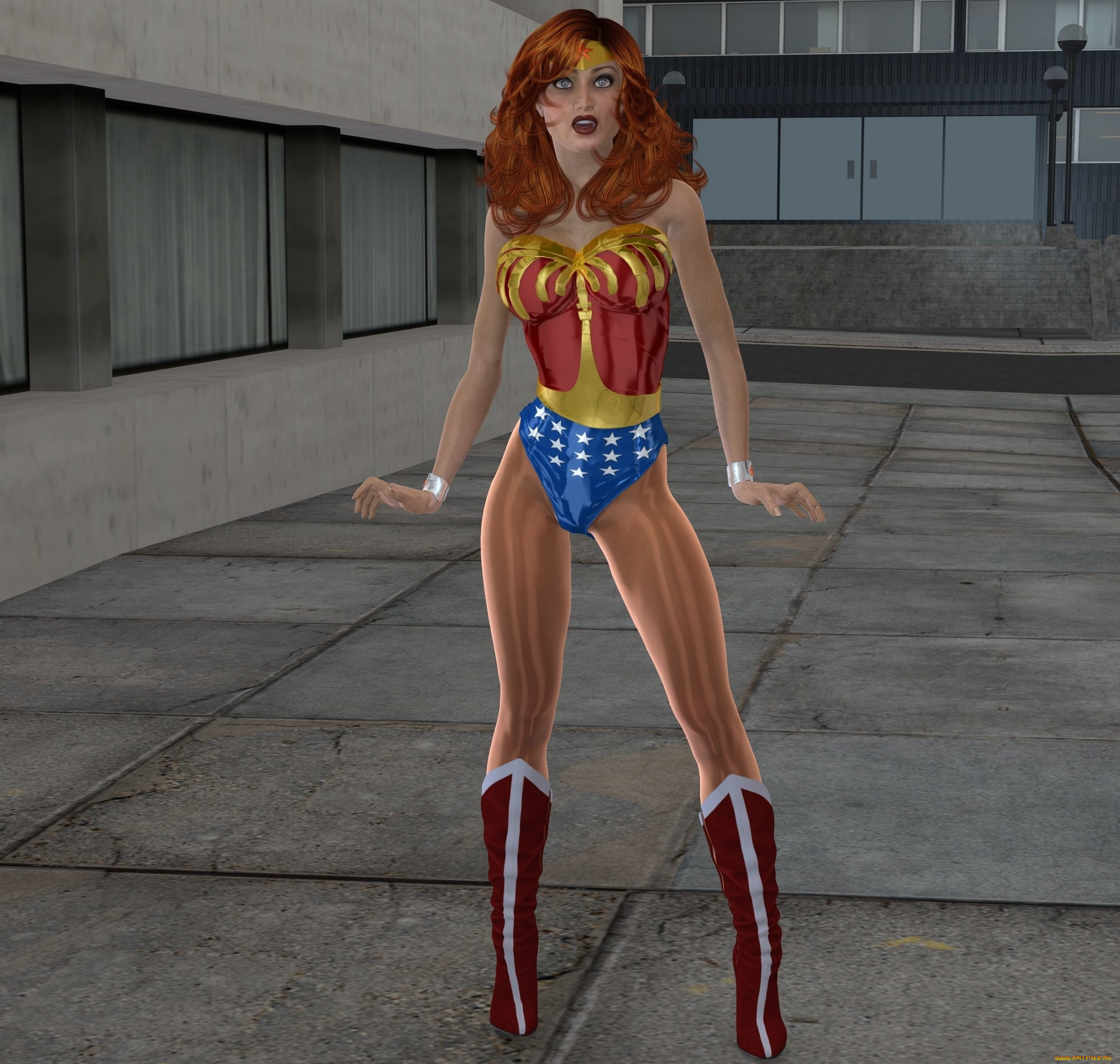 3д, графика, люди, , people, девушка, супермен, взгляд