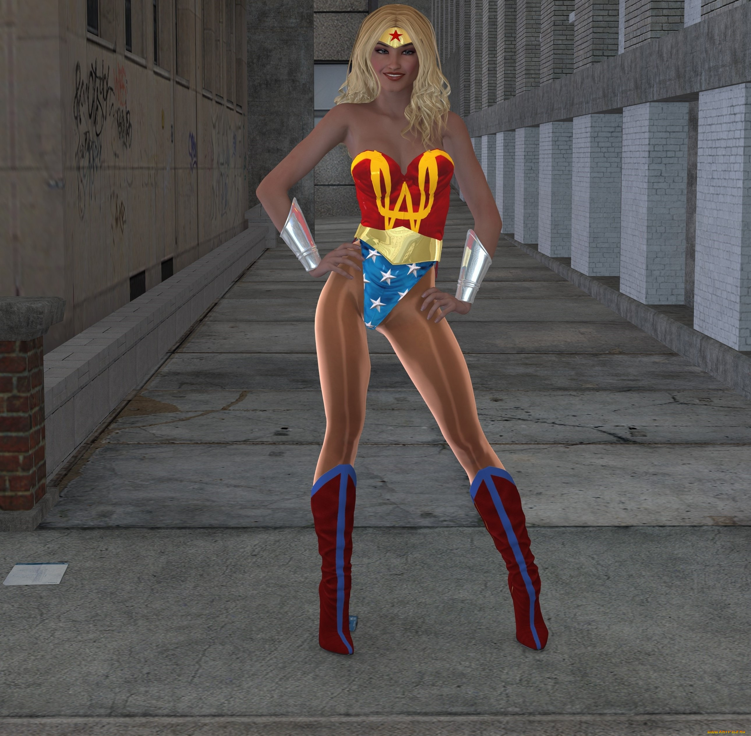 3д, графика, люди, , people, супермен, девушка, взгляд