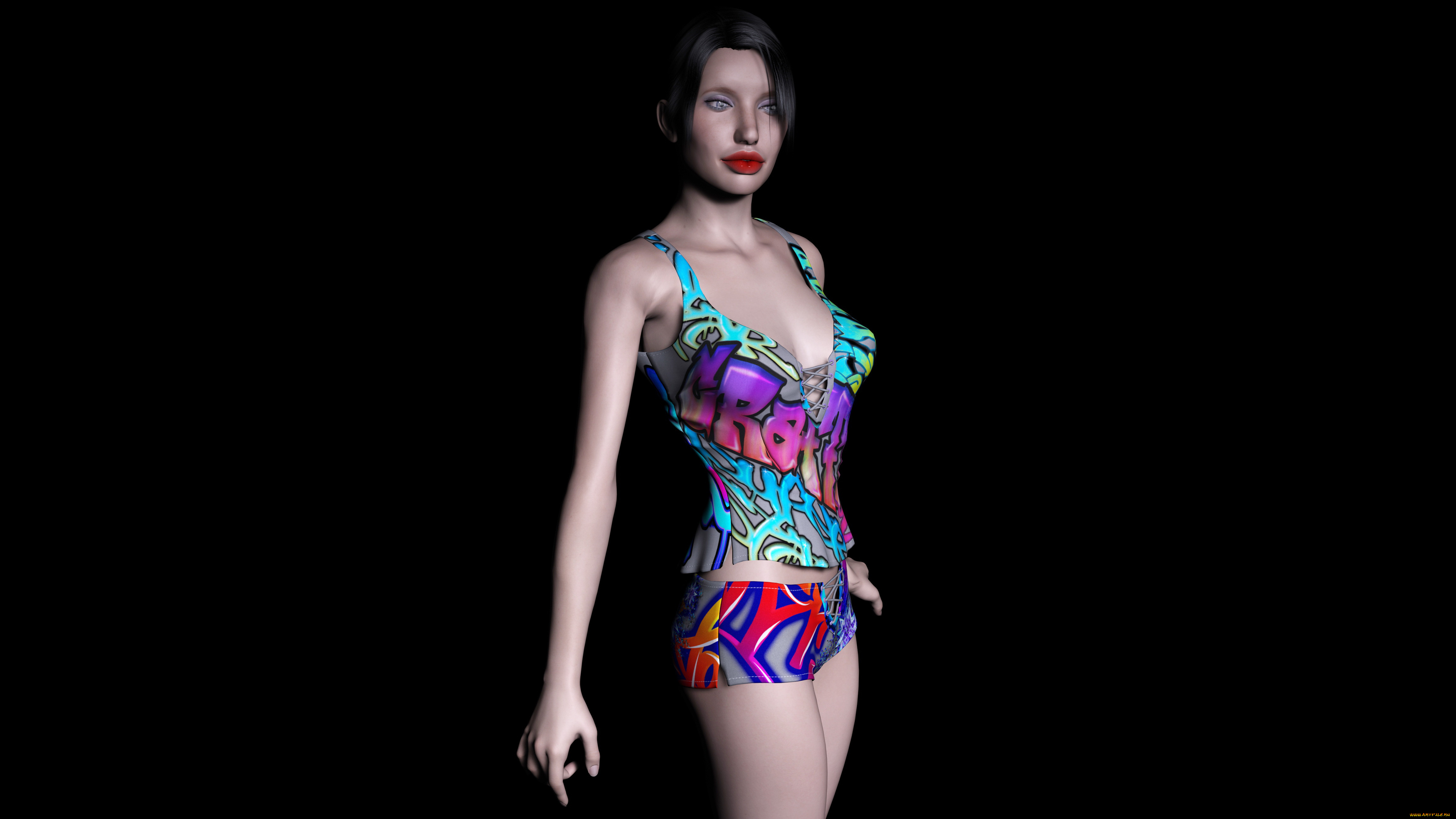 angela, 3д, графика, люди, , people, девушка, взгляд