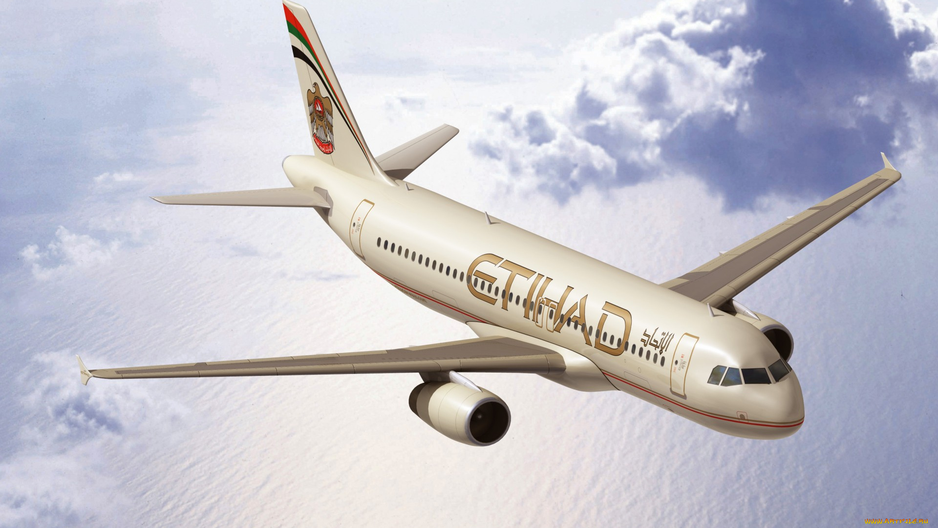 авиация, пассажирские, самолёты, boeing, 737, etihad, airways, боинг, самолет, авиалайнер, море, пассажирский, облака