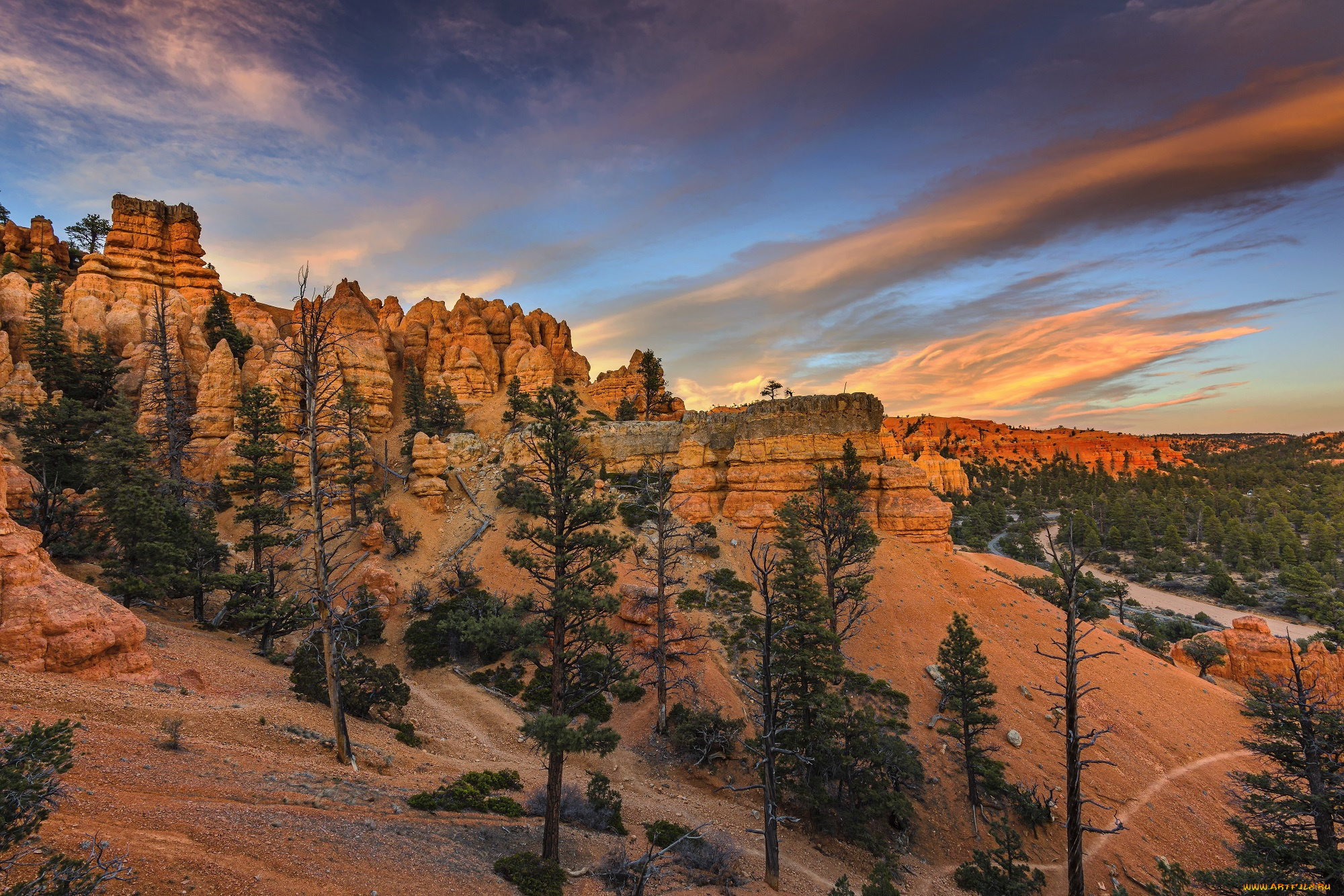 природа, горы, скалы, небо