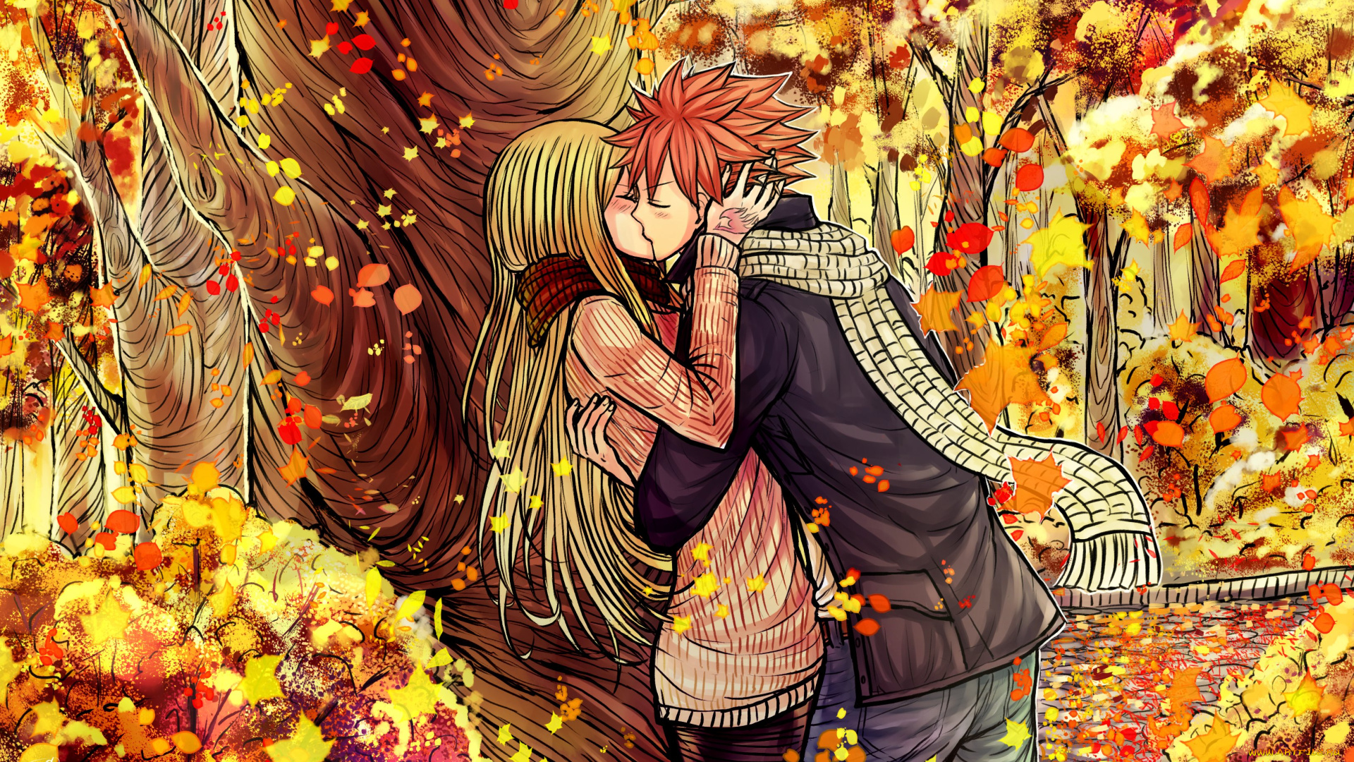 аниме, fairy, tail, хвост, феи