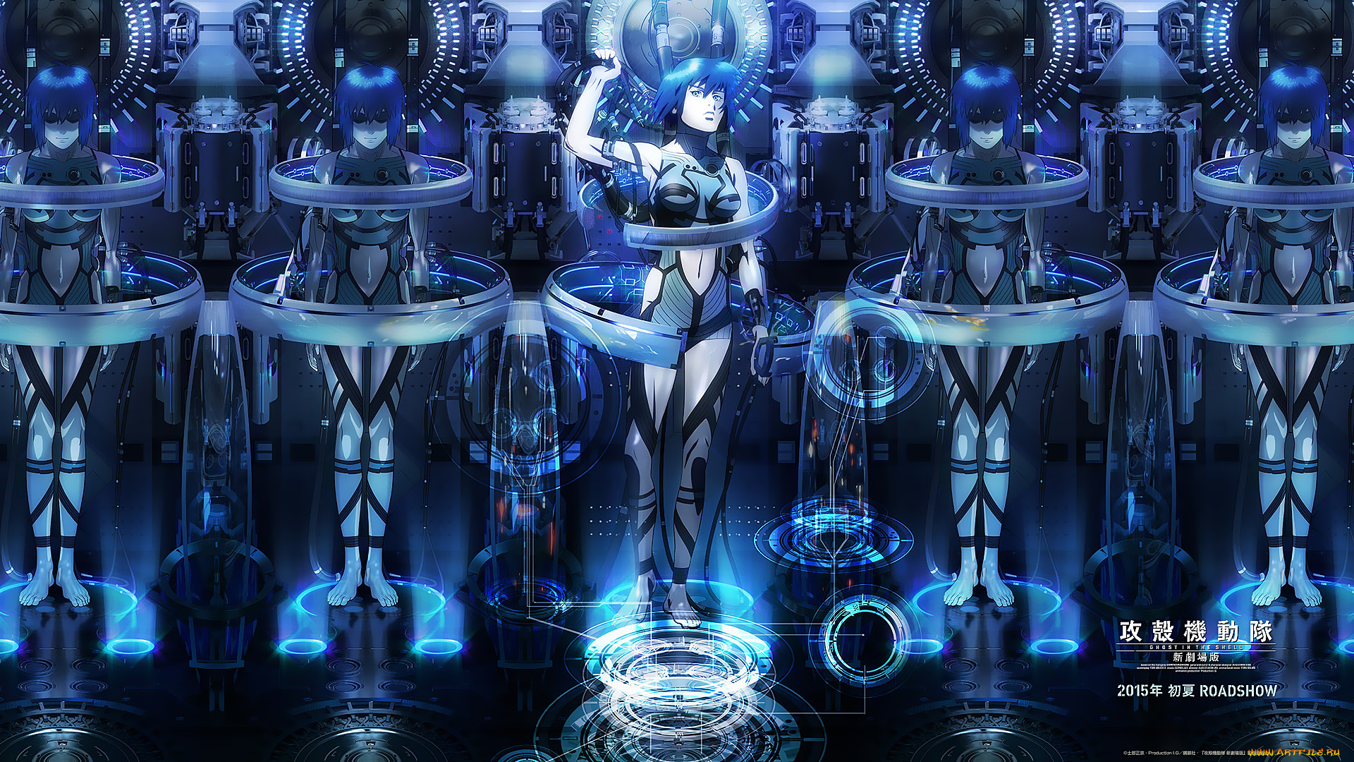 аниме, ghost, in, the, shell, девушка, мотоко, кусанаги